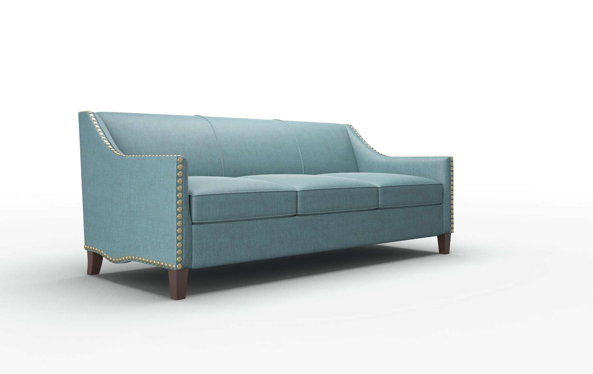 Amsterdam Rocket Peacock Sofa espresso legs 2