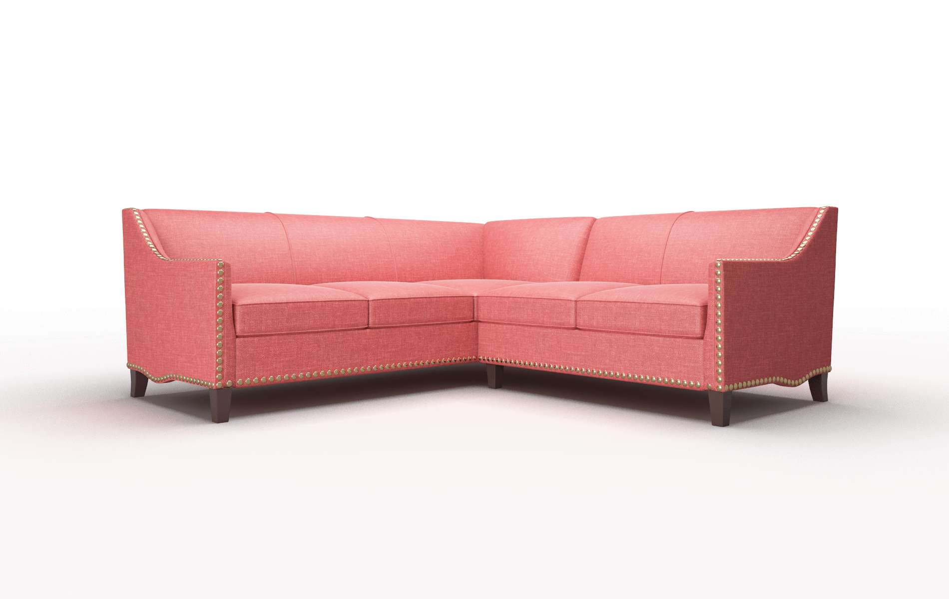 Amsterdam Royale Berry Sectional espresso legs