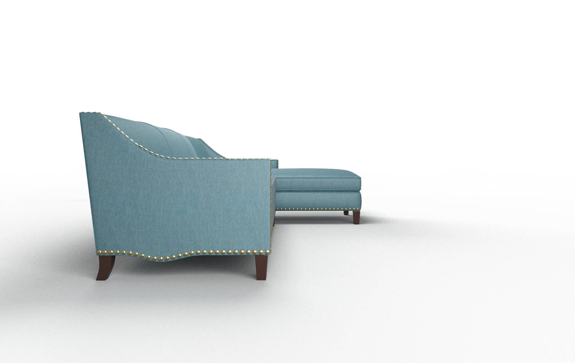 Amsterdam Royale Electric_blue Panel espresso legs 3
