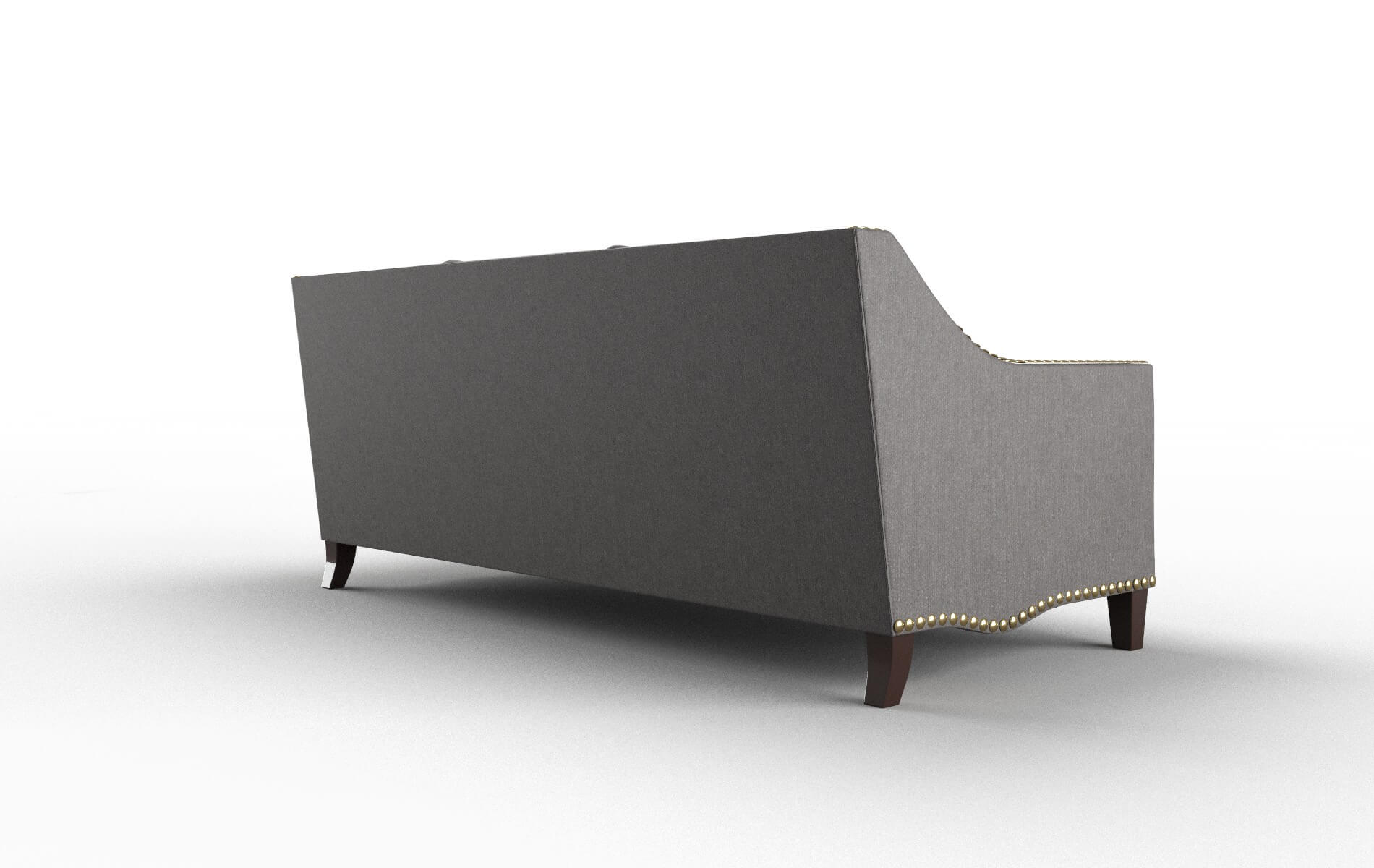 Amsterdam Sasha Grey Sofa espresso legs 5