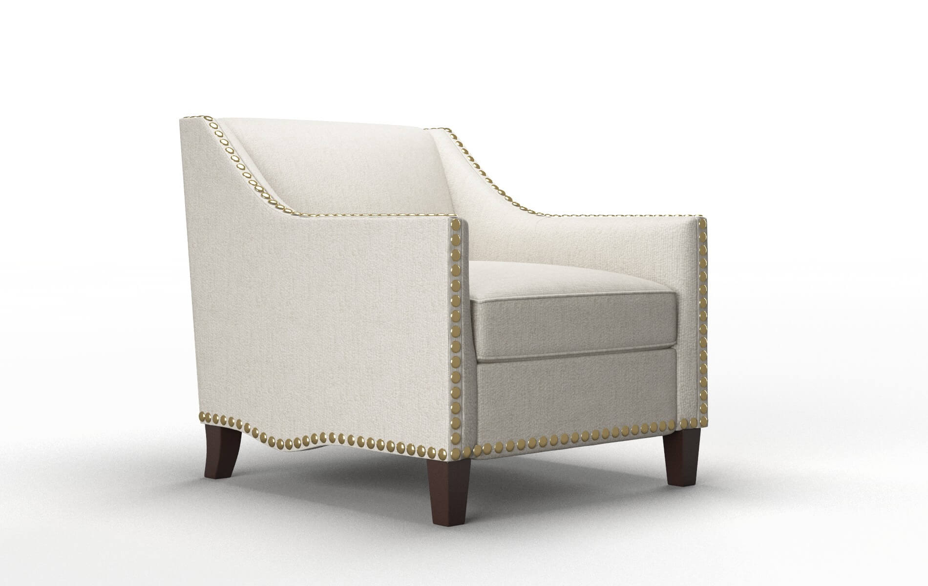 Amsterdam Sasha Linen Chair espresso legs 2