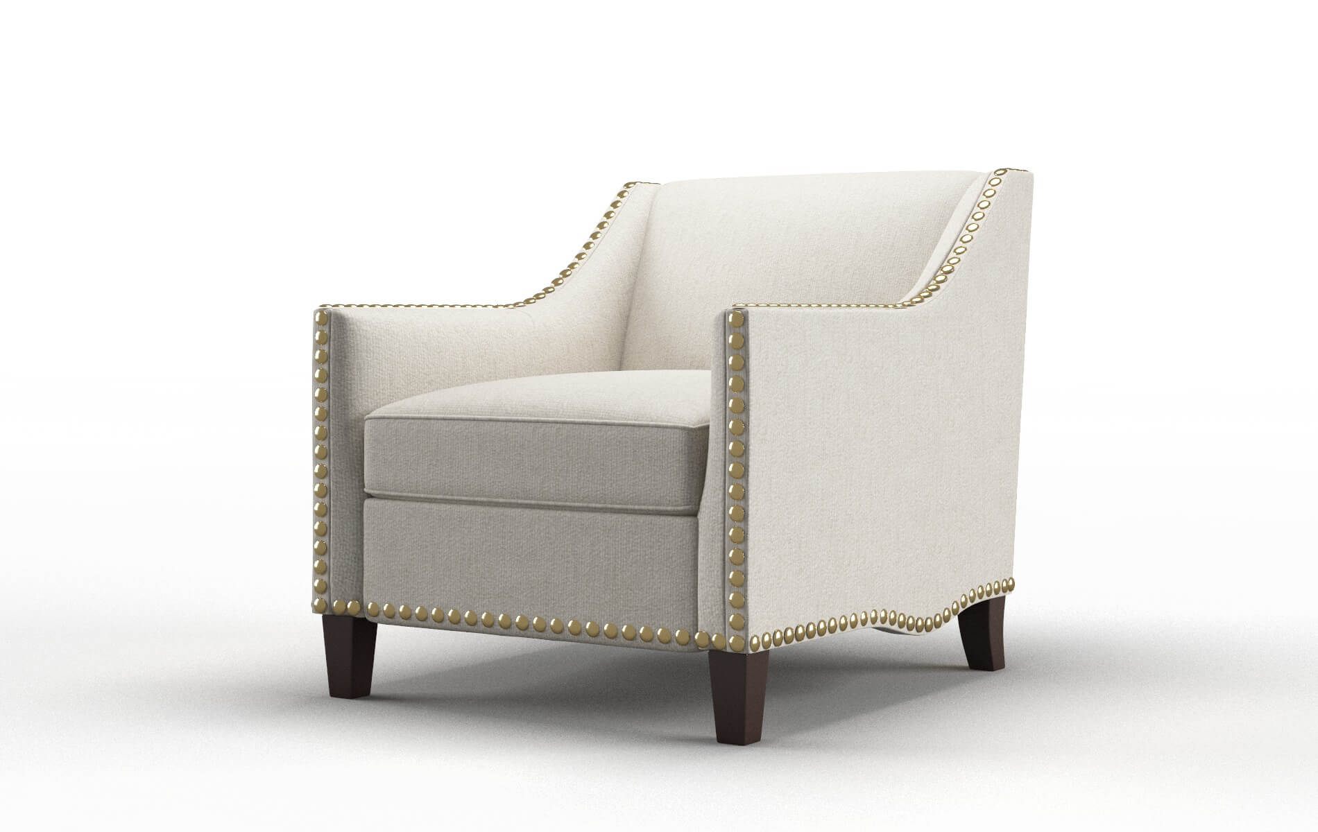 Amsterdam Sasha Linen Chair espresso legs 4