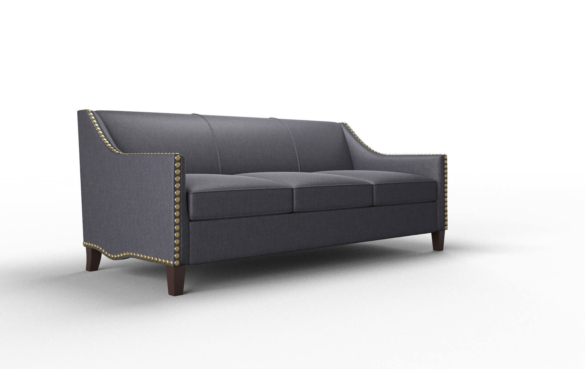 Amsterdam Sasha Navy Sofa espresso legs 2