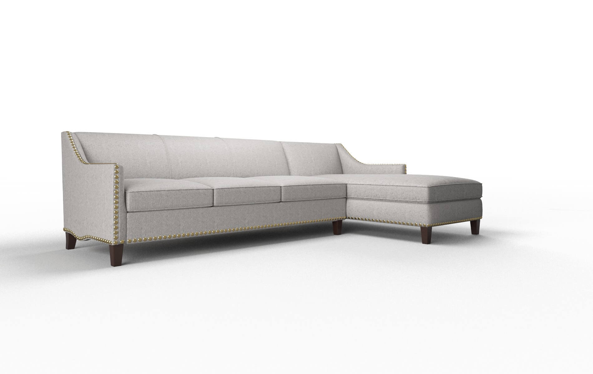 Amsterdam Sasha Silver Panel espresso legs 2