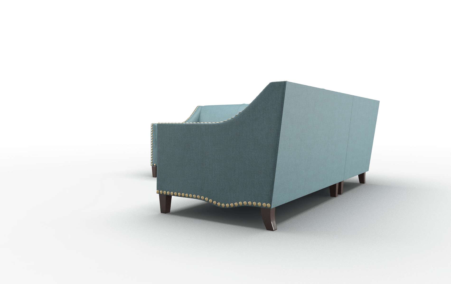 Amsterdam Simplex Blue_moon Sectional espresso legs 4