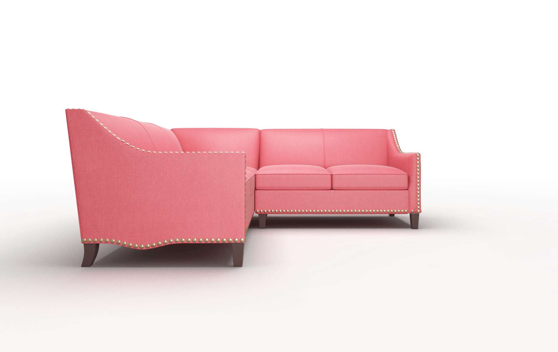 Amsterdam Sorrento Berry Sectional espresso legs 2