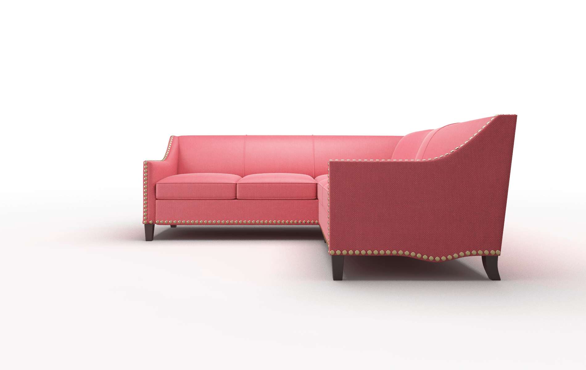 Amsterdam Sorrento Berry Sectional espresso legs 5