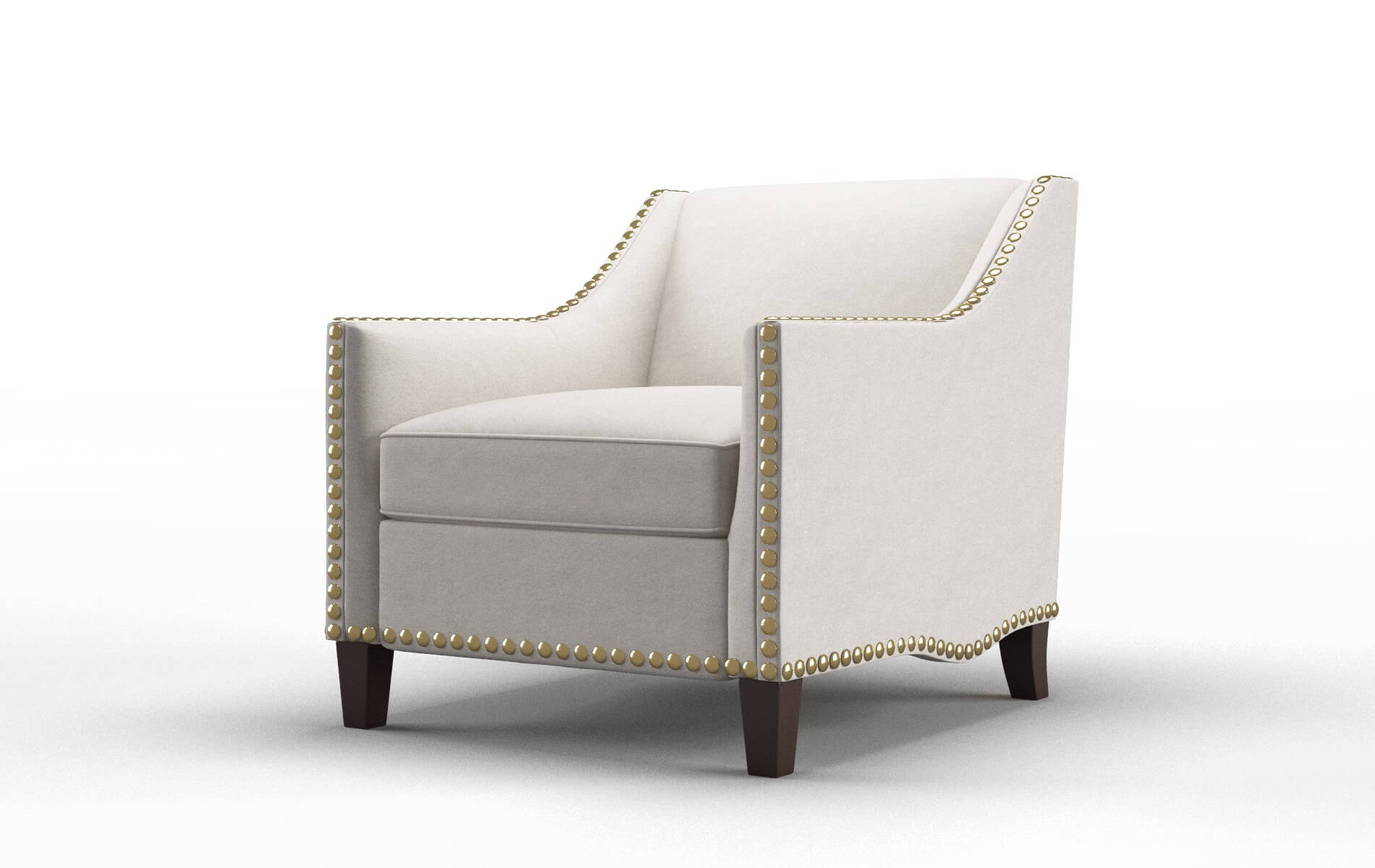 Amsterdam Suave Dove Chair espresso legs 4