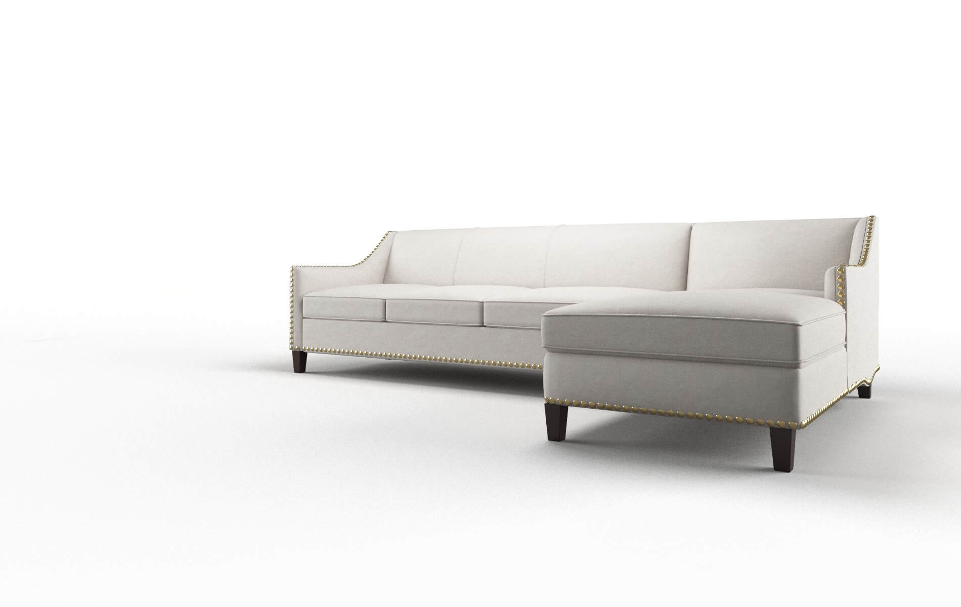 Amsterdam Suave Dove Panel espresso legs 4