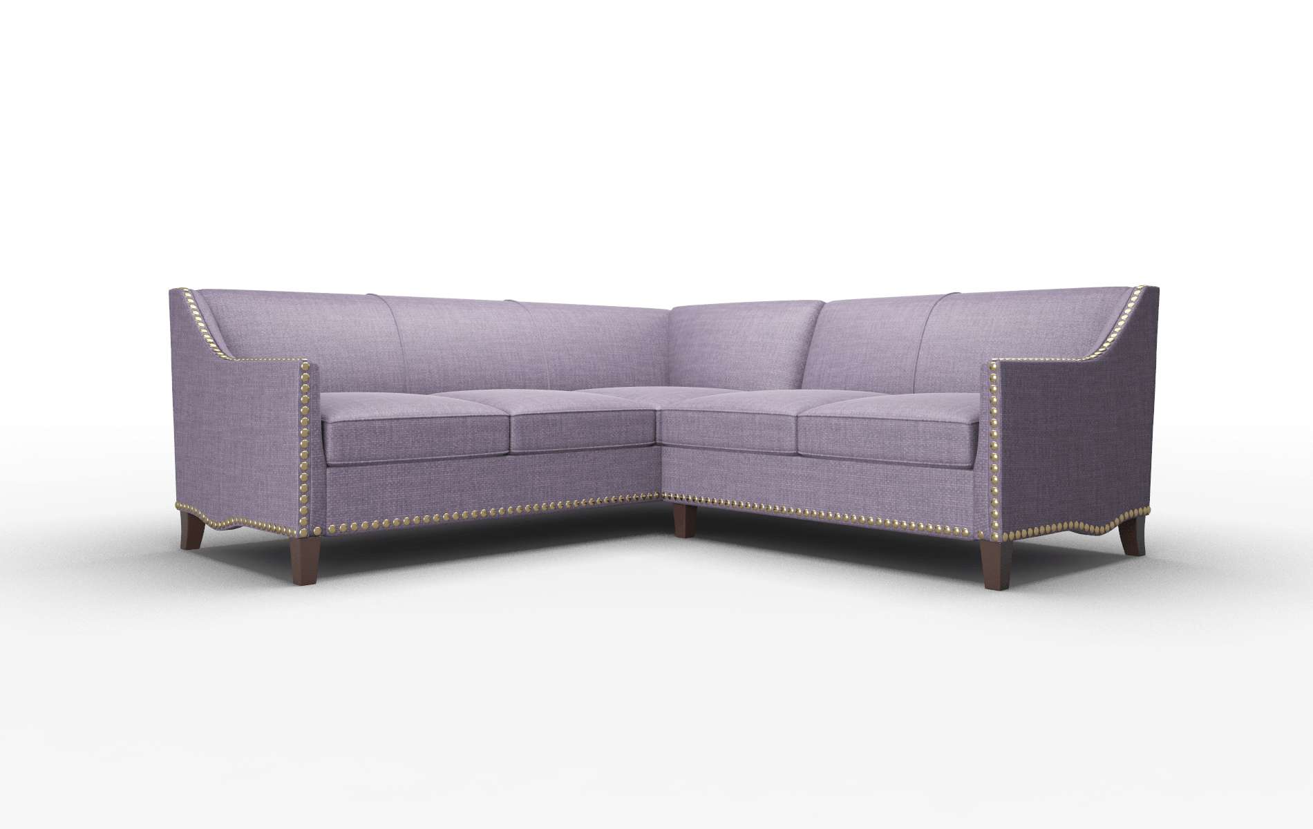 Amsterdam Tess blackberry Sectional Espresso Legs  1