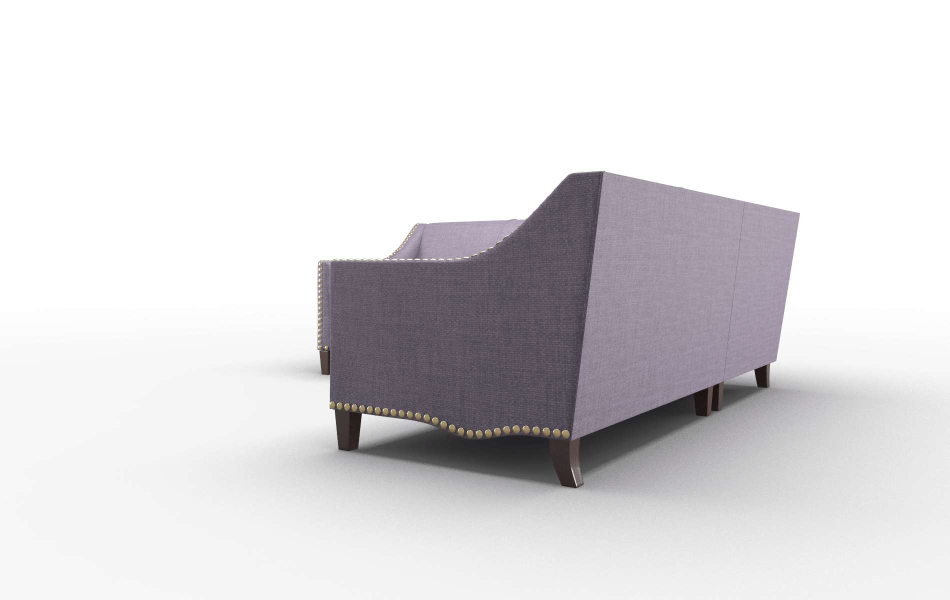 Amsterdam Tess Blackberry Sectional espresso legs 4
