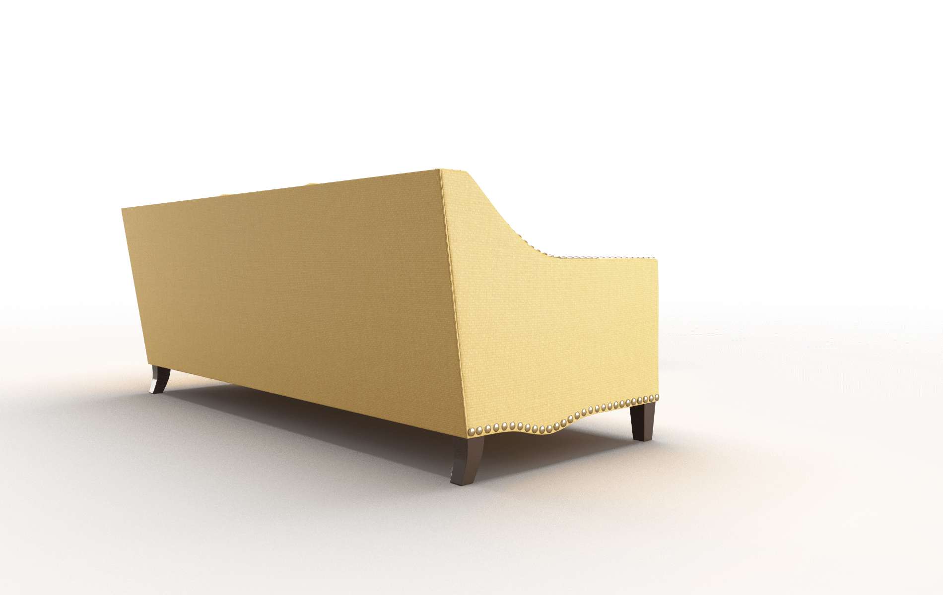 Amsterdam Tess Turmeric Sectional espresso legs 3