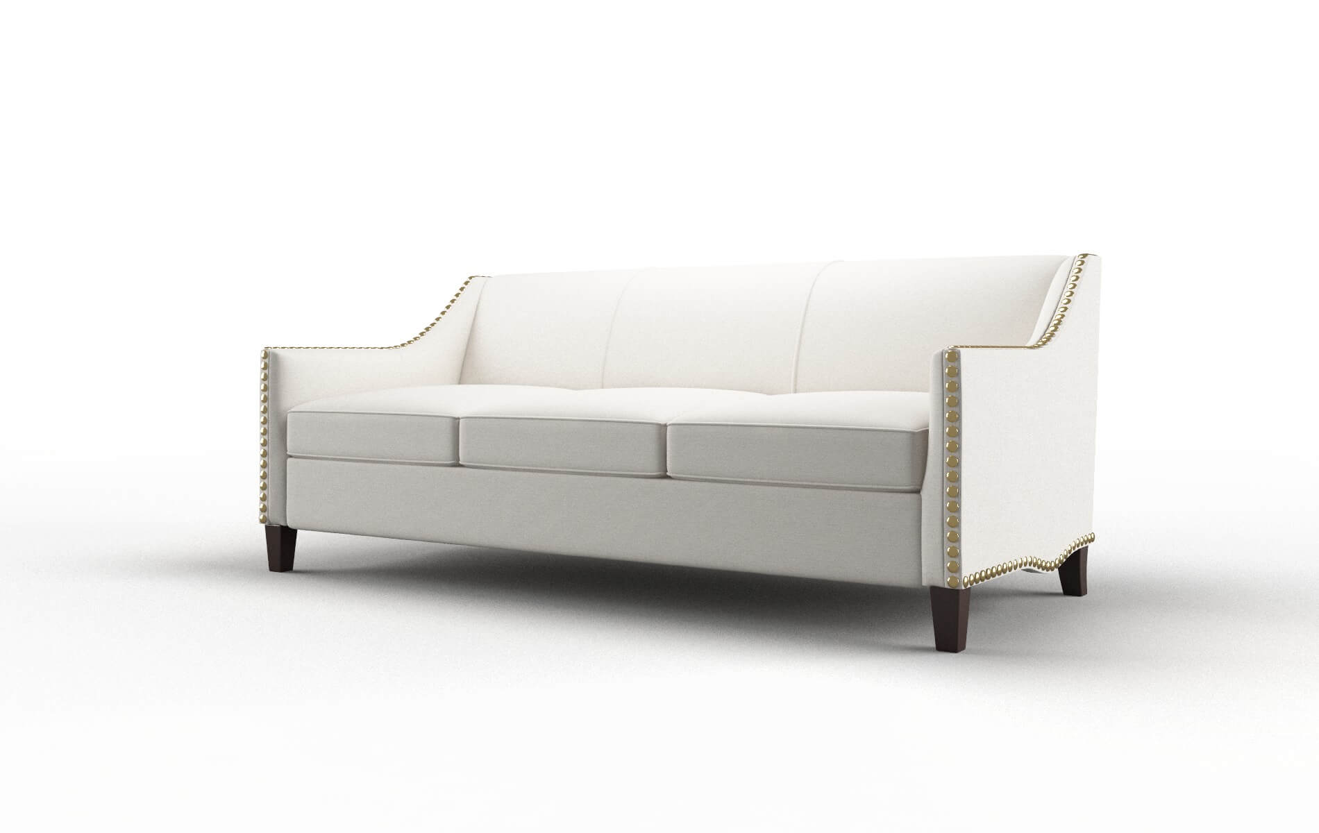 Amsterdam Venice Eggshell Sofa espresso legs 4