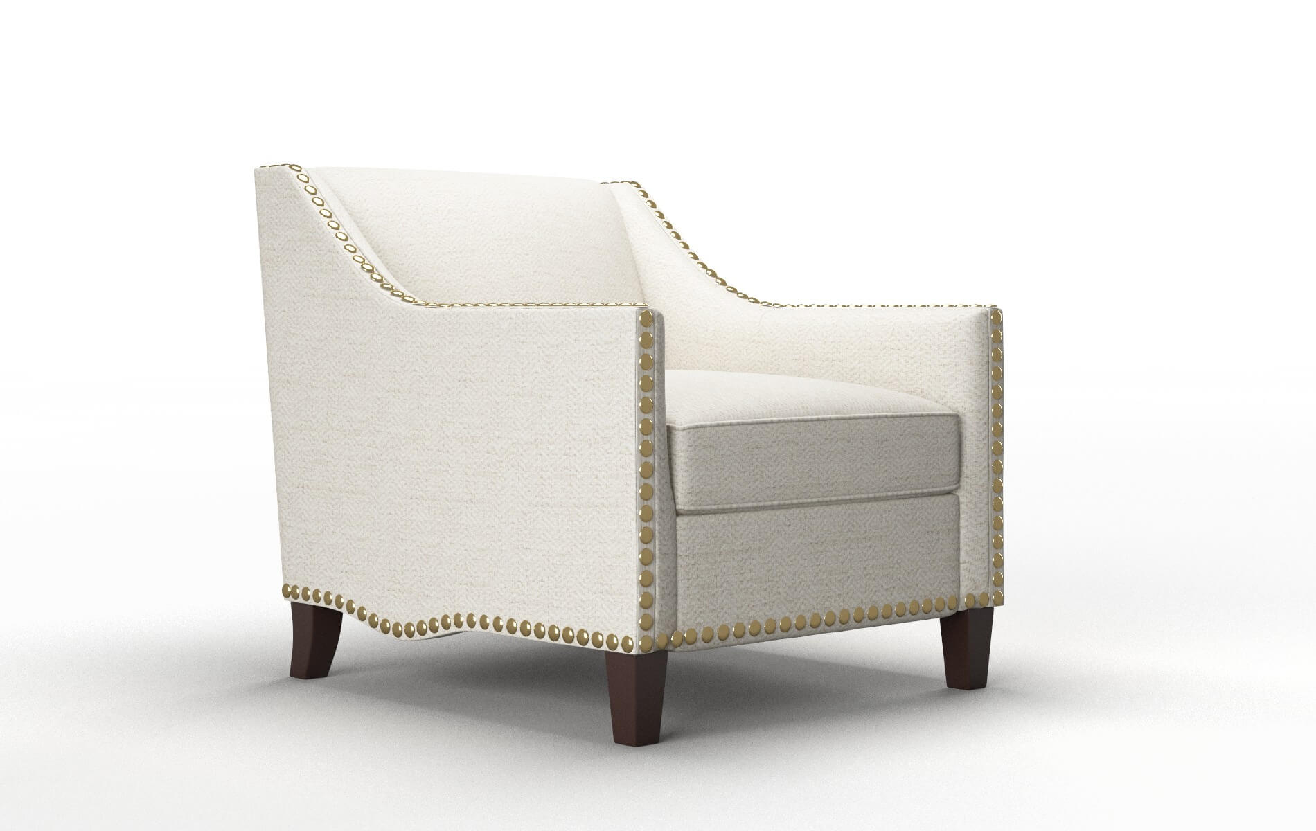Amsterdam Venus Cream Chair espresso legs 2