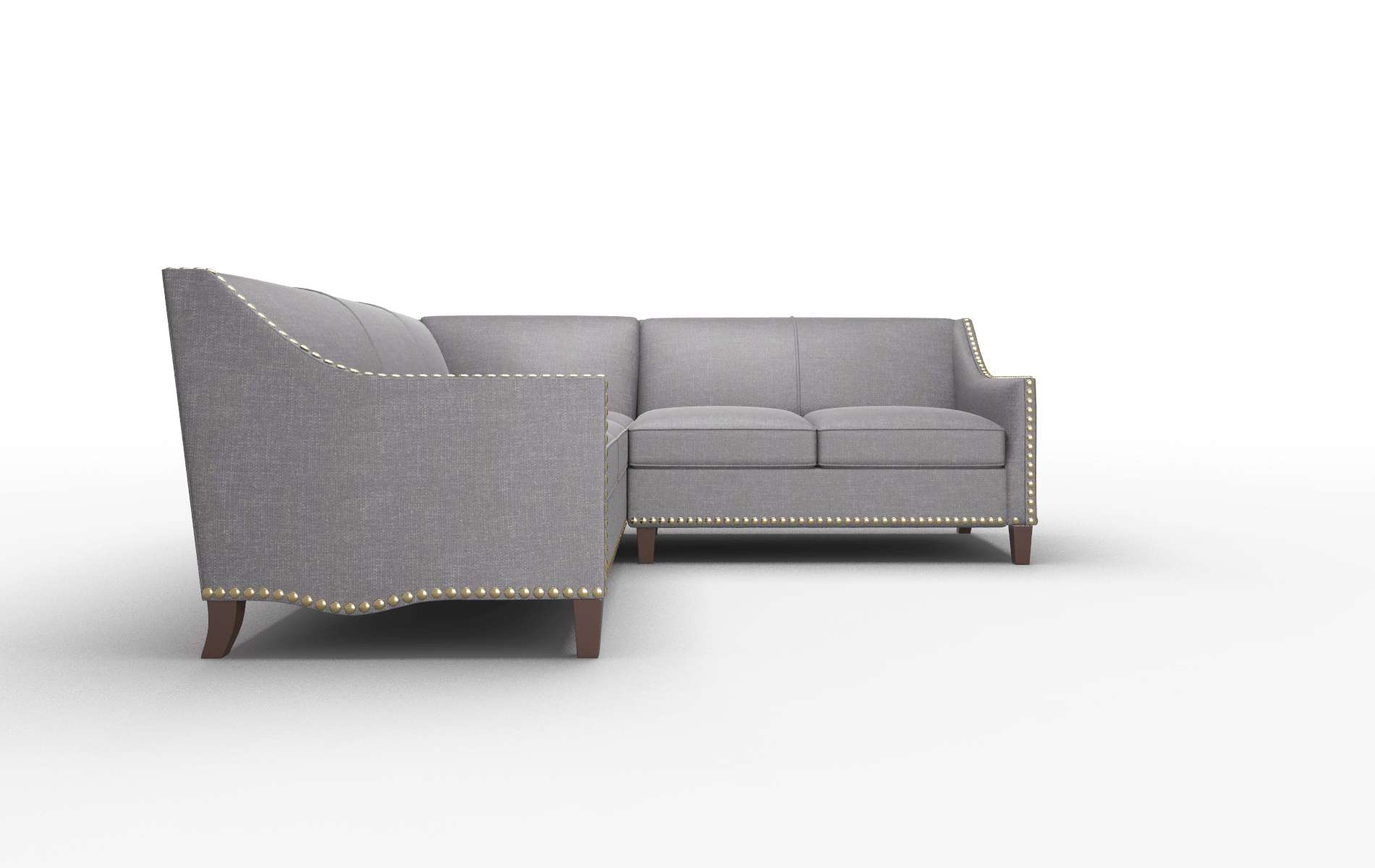 Amsterdam Venus Onyx Sectional espresso legs 2
