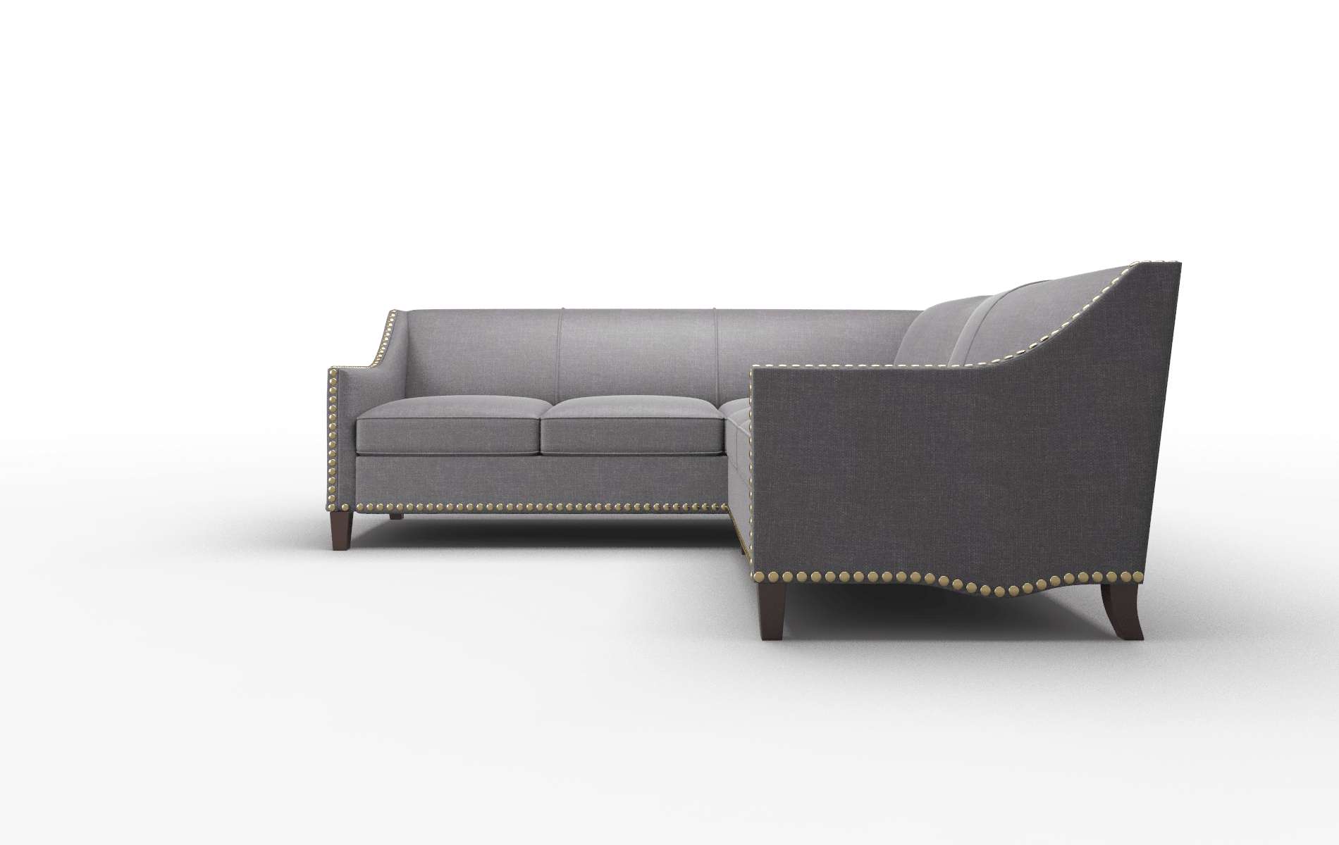 Amsterdam Venus Onyx Sectional espresso legs 5
