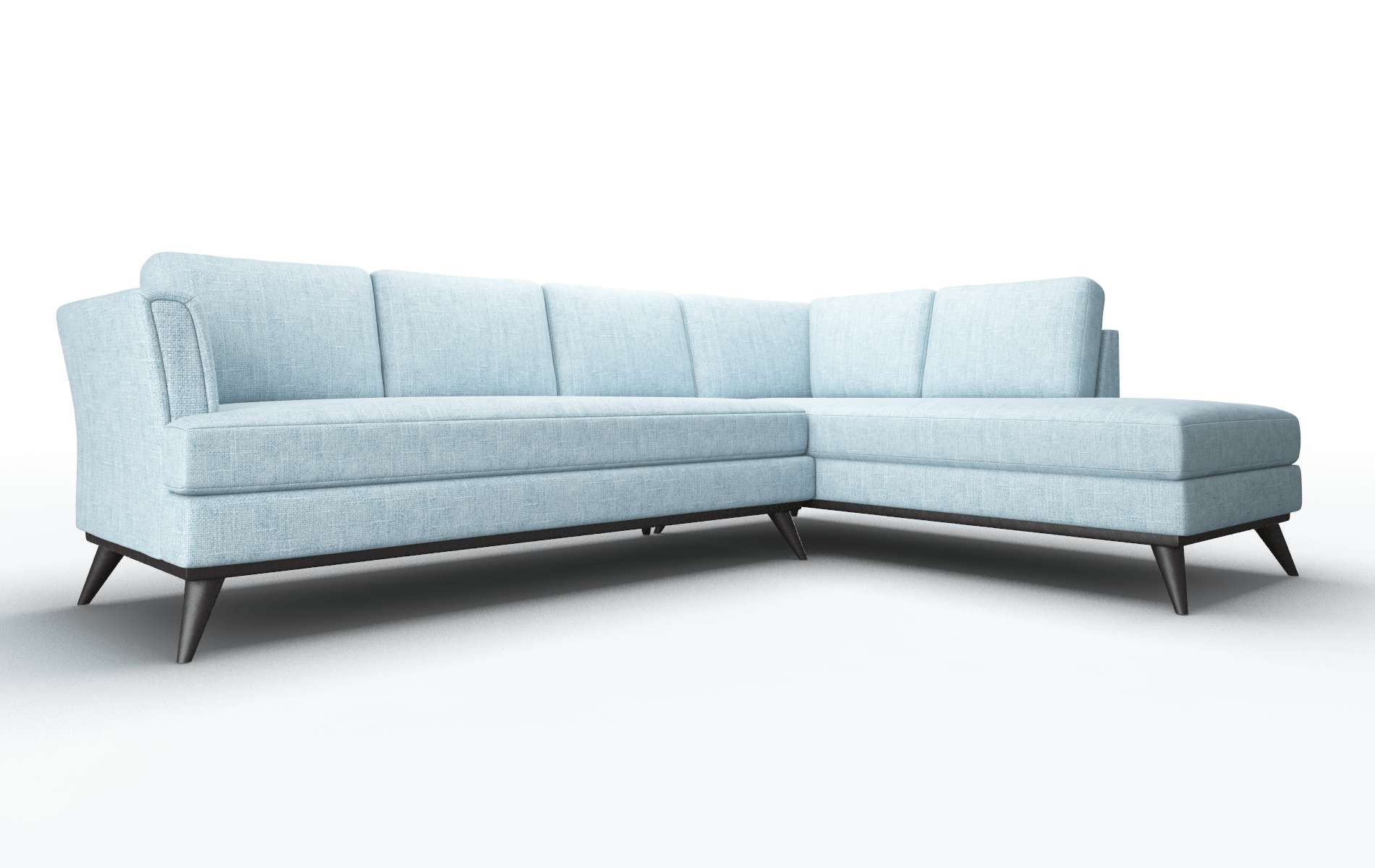 Antalya Atlas Turquoise Panel espresso legs 2