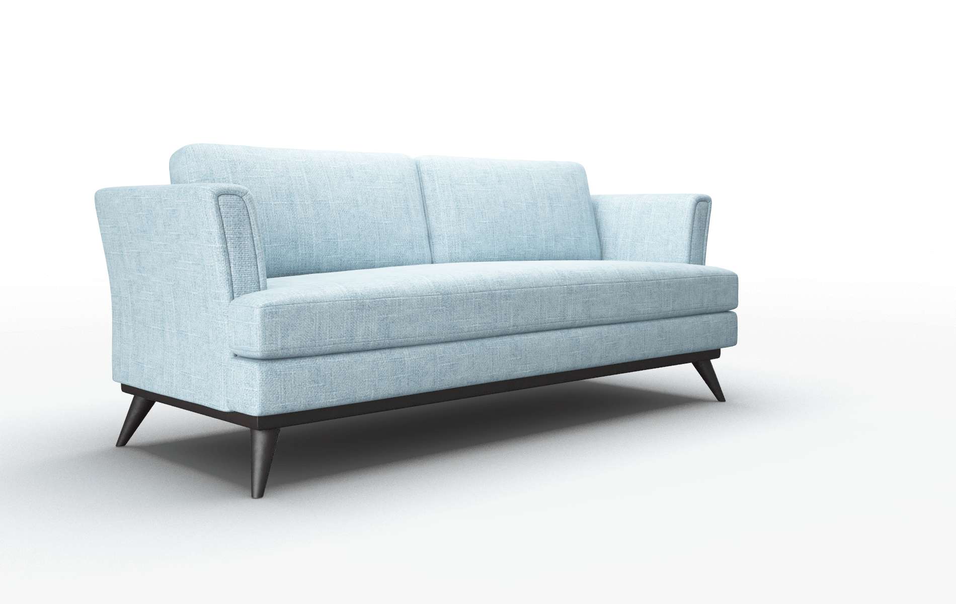 Antalya Atlas Turquoise Sofa espresso legs 2