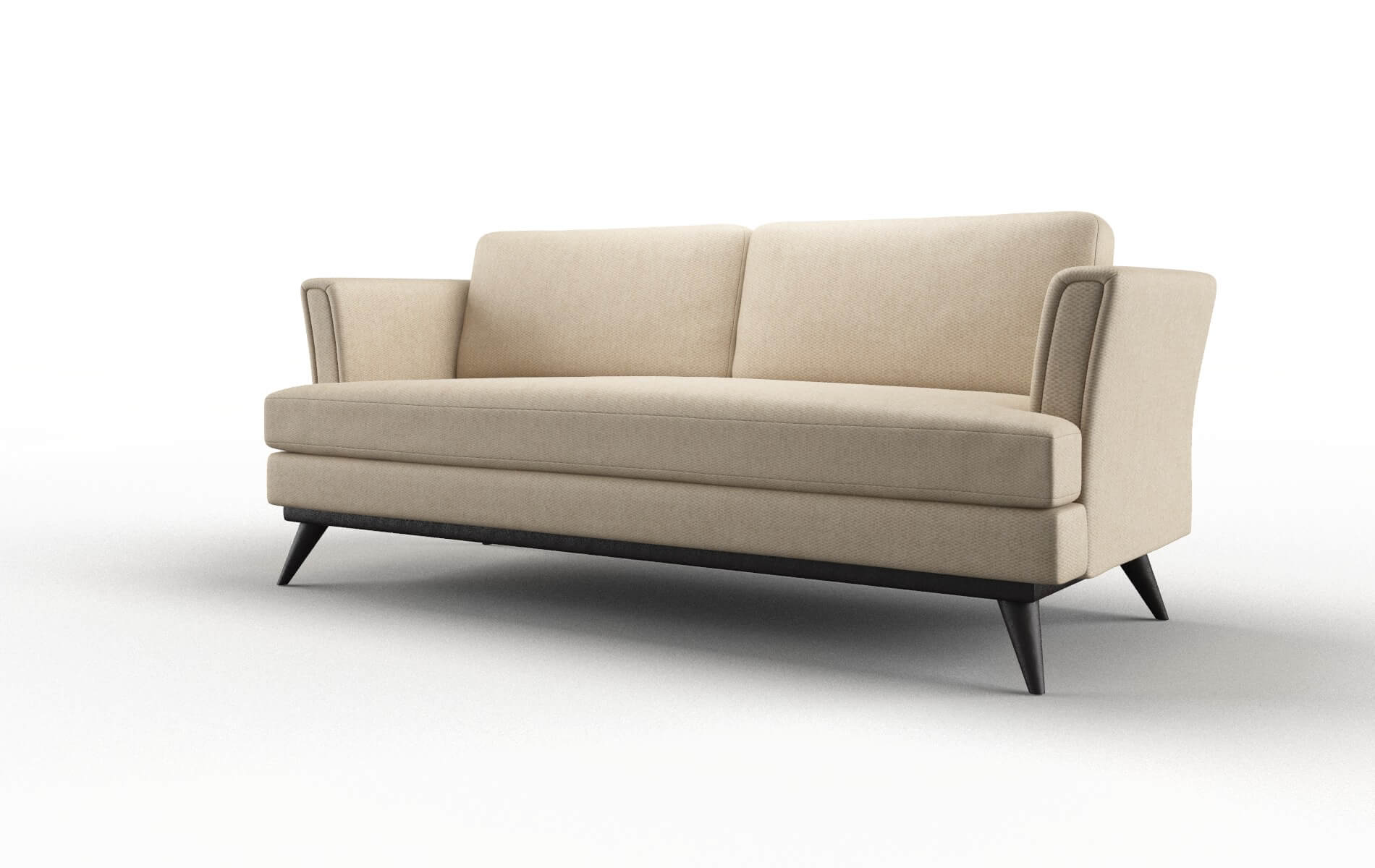 Antalya Avenger Burlap Sofa espresso legs 4