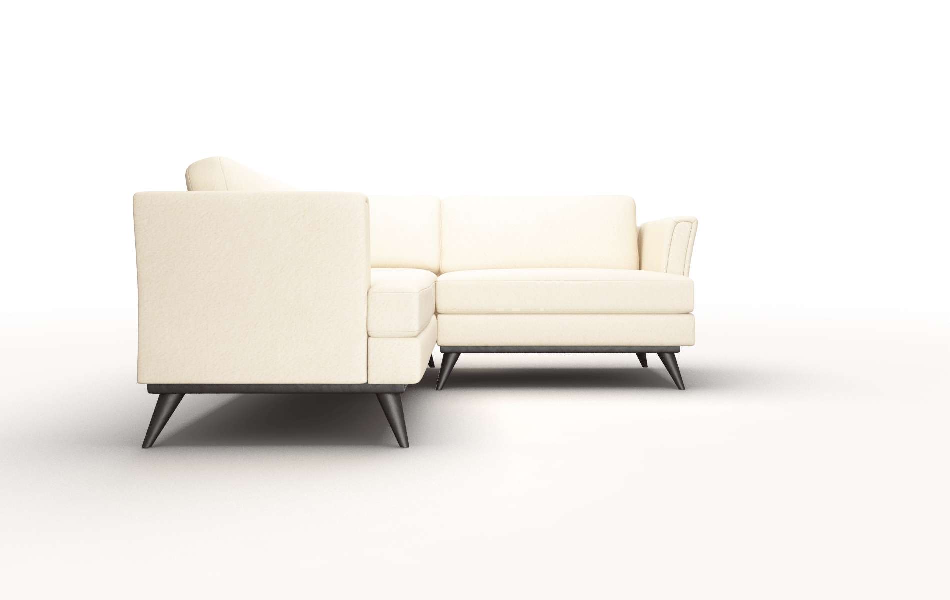 Antalya Bella Buckwheat Sectional espresso legs 2