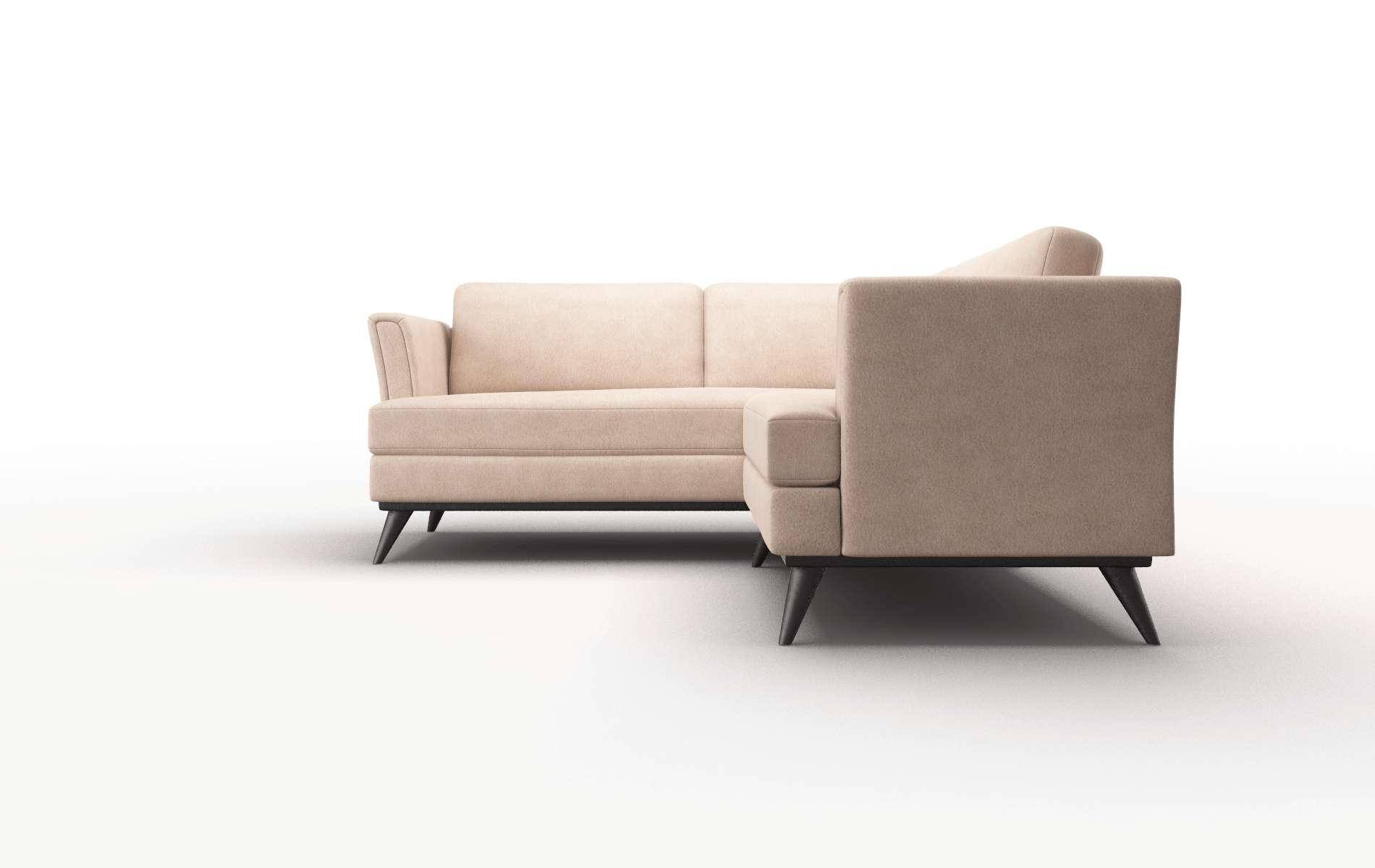 Antalya Bella Cocoa Sectional espresso legs 5