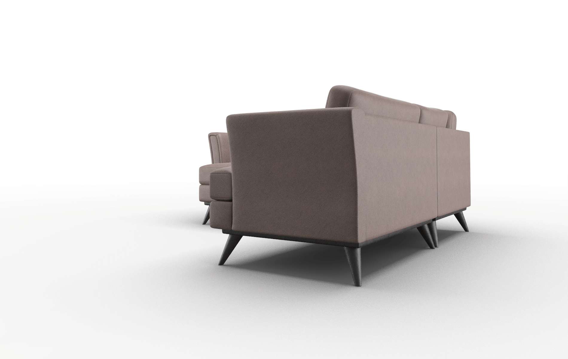 Antalya Bella Espresso Sectional espresso legs 4