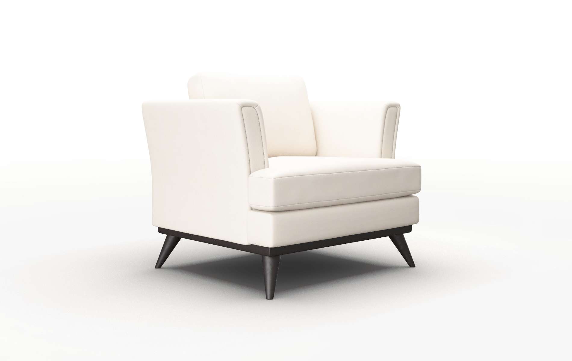Antalya Blanche Milky Chair espresso legs 2