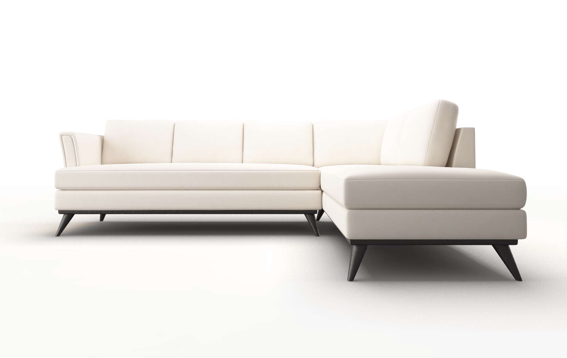 Antalya Blanche Milky Panel espresso legs 1