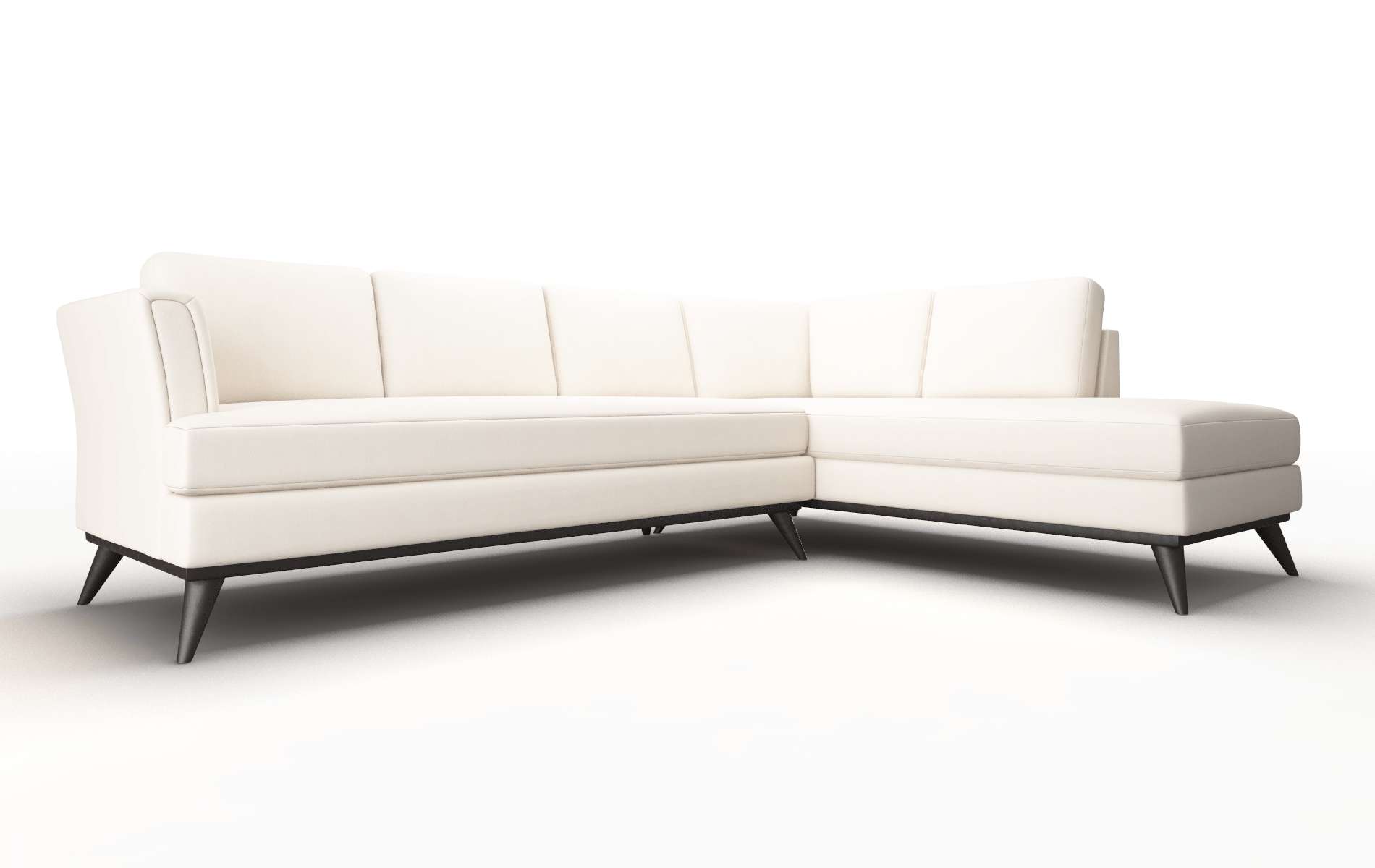 Antalya Blanche Milky Panel espresso legs 2