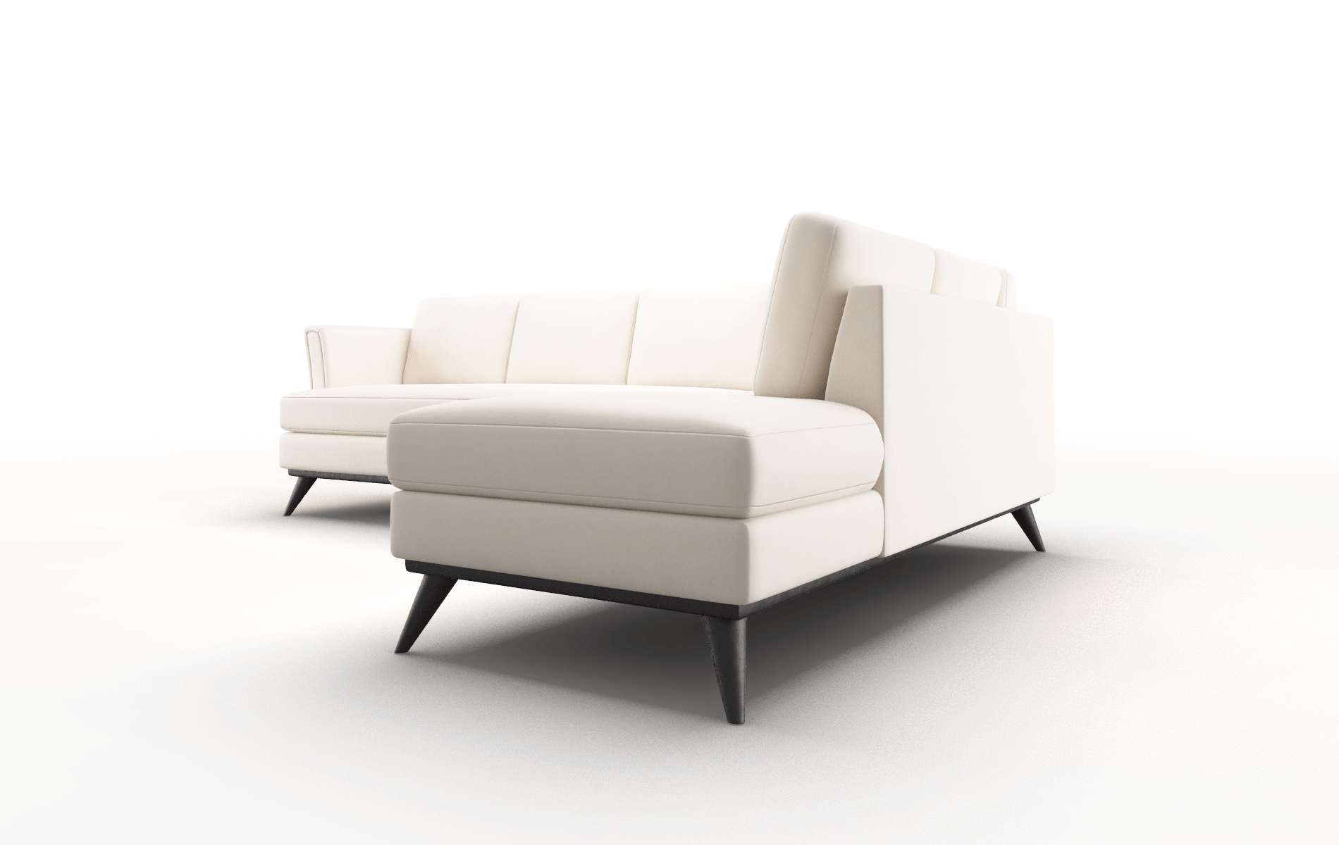 Antalya Blanche Milky Panel espresso legs 4