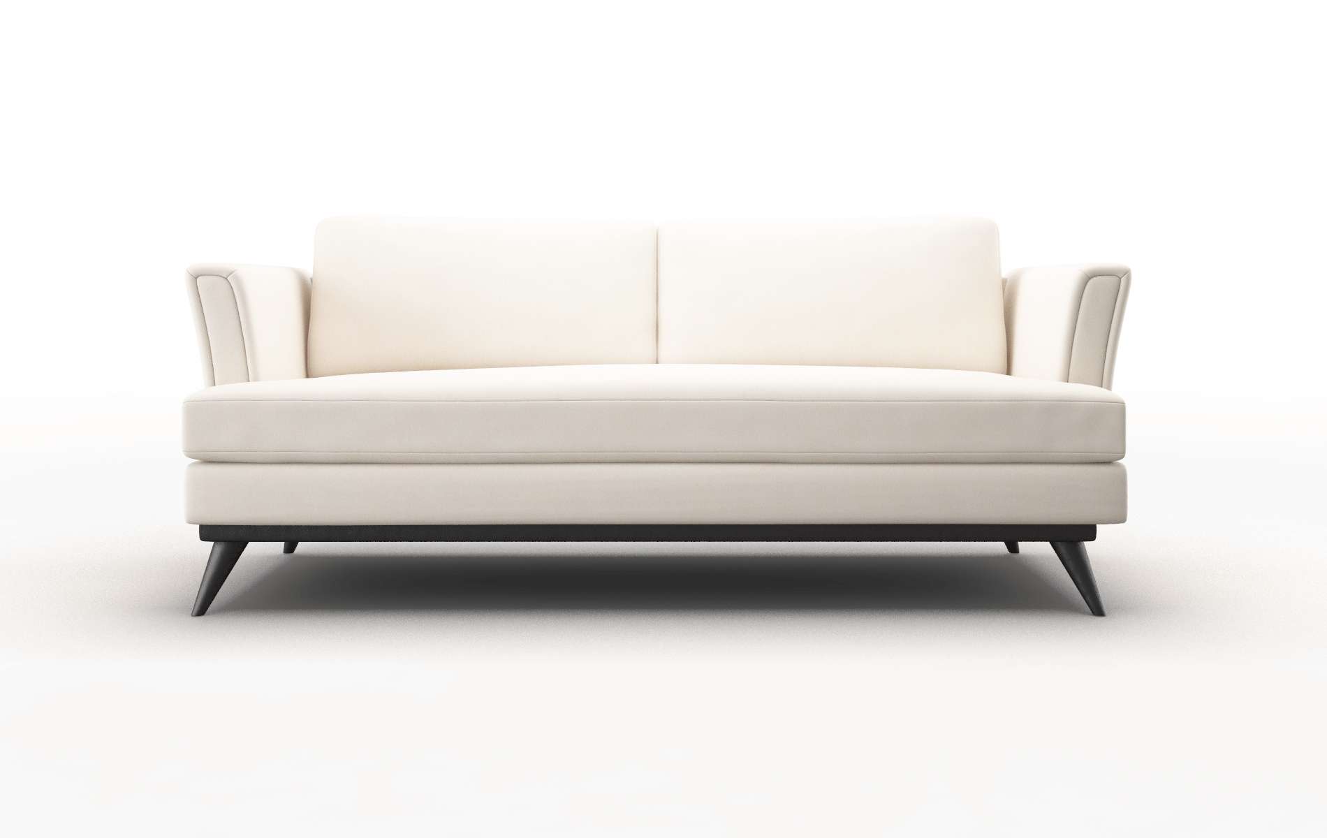 Antalya Blanche milky Sofa Espresso Legs  1
