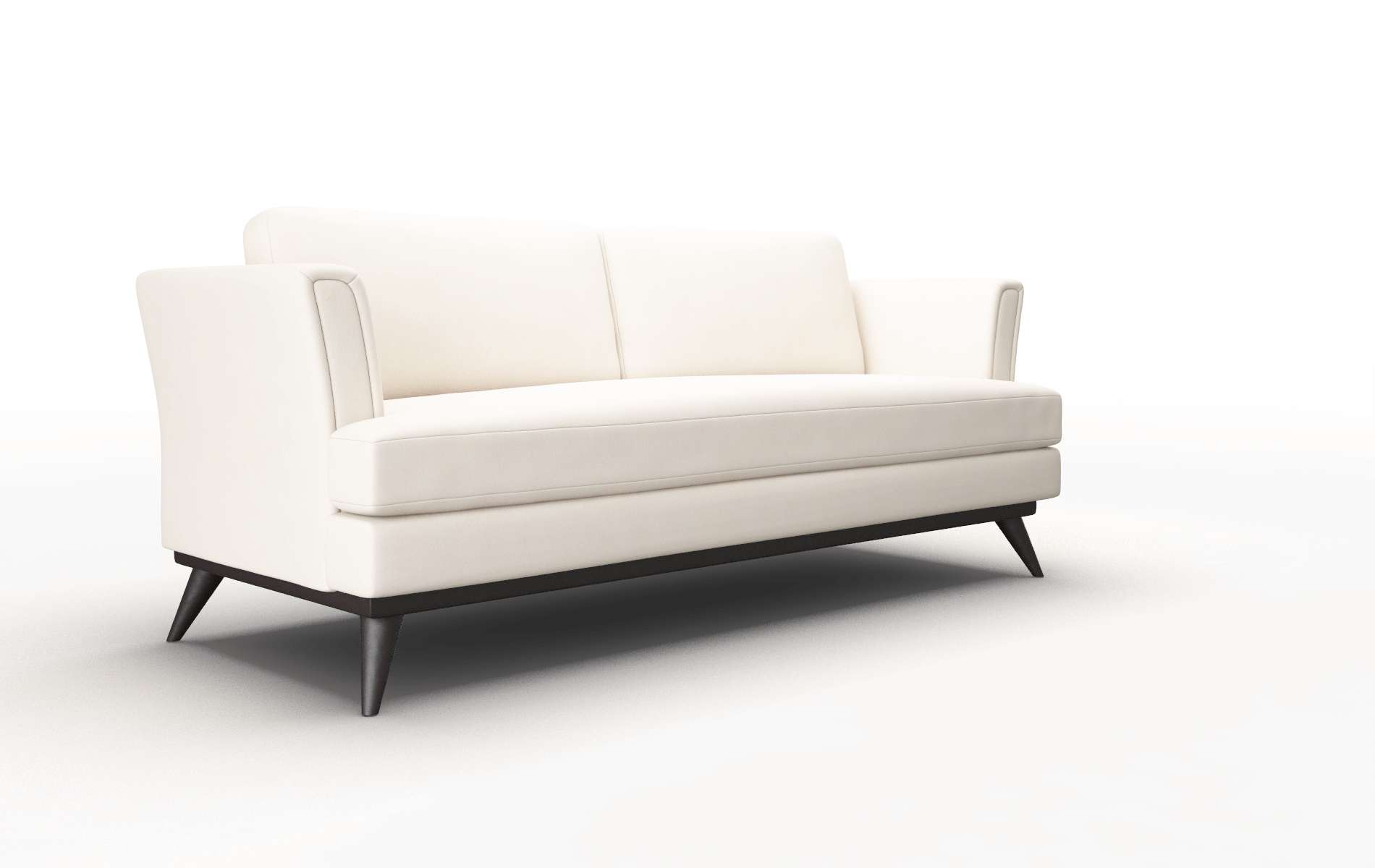 Antalya Blanche Milky Sofa espresso legs 2