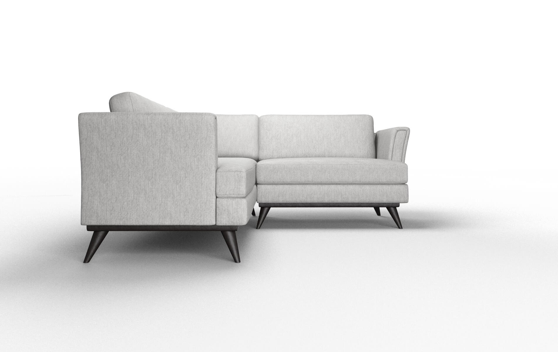 Antalya Bungalow Graphite Sectional espresso legs 2