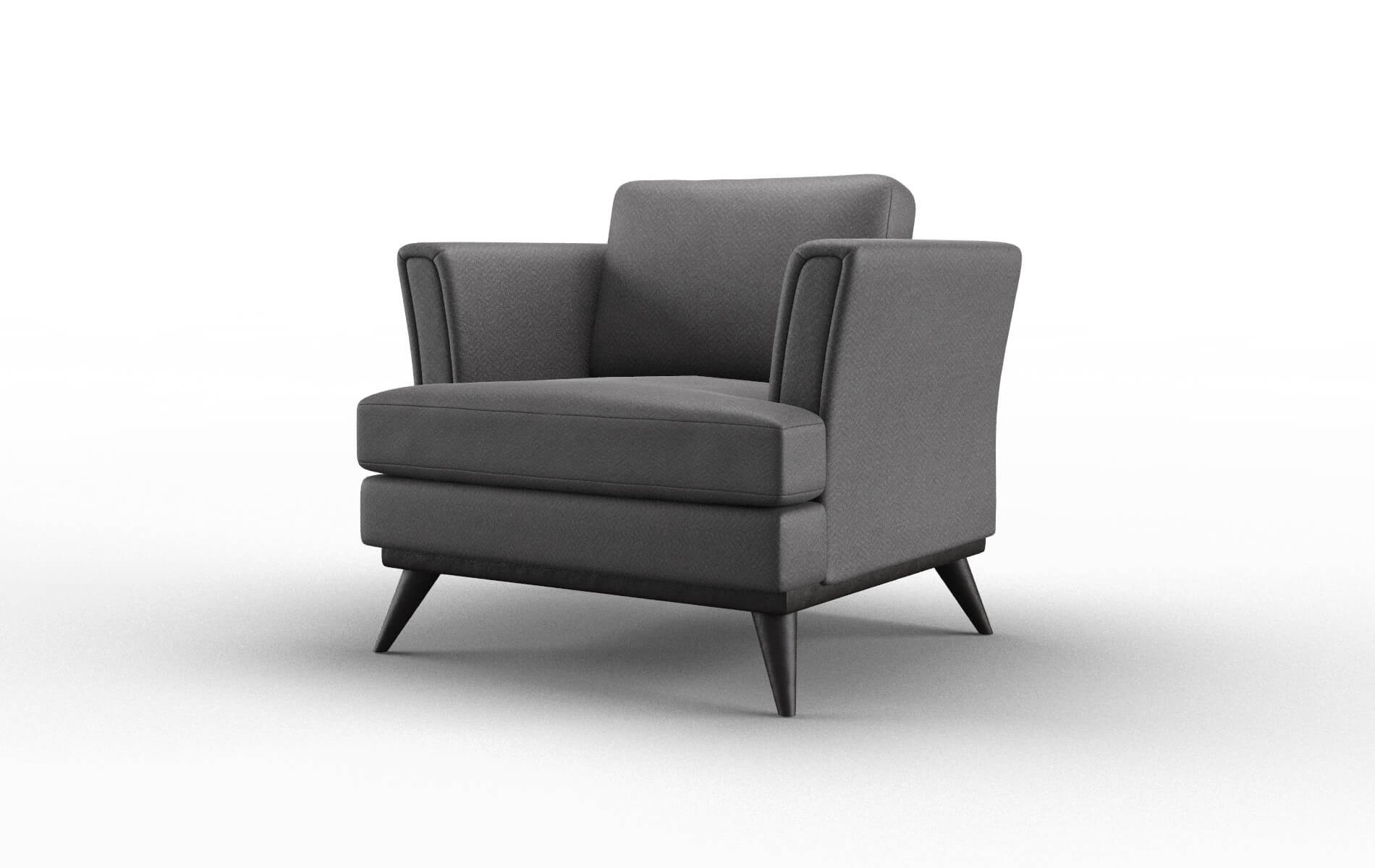 Antalya Catalina Charcoal Chair espresso legs 4