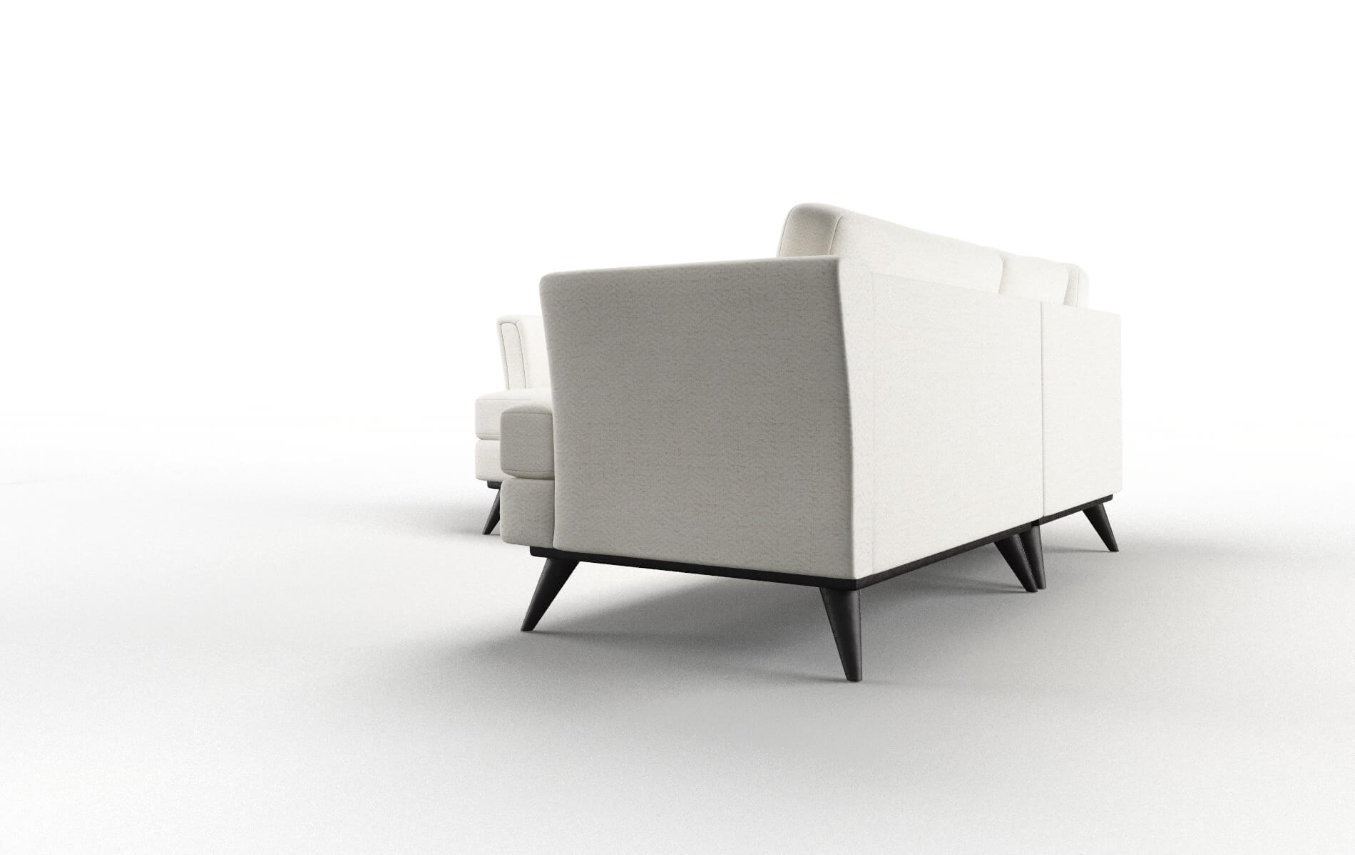 Antalya Catalina Ivory Sectional espresso legs 4