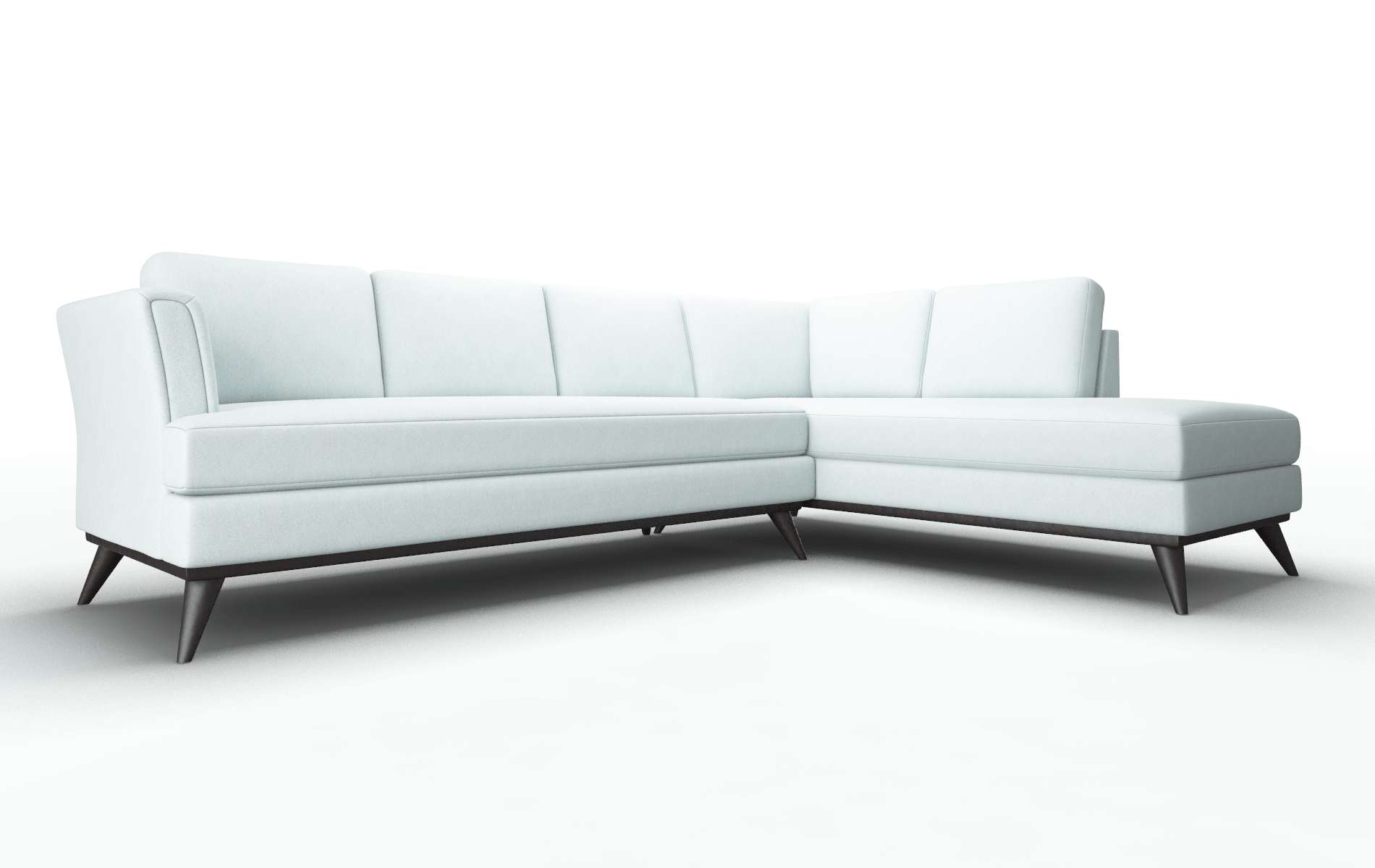 Antalya Clyde Cornflower Panel espresso legs 2