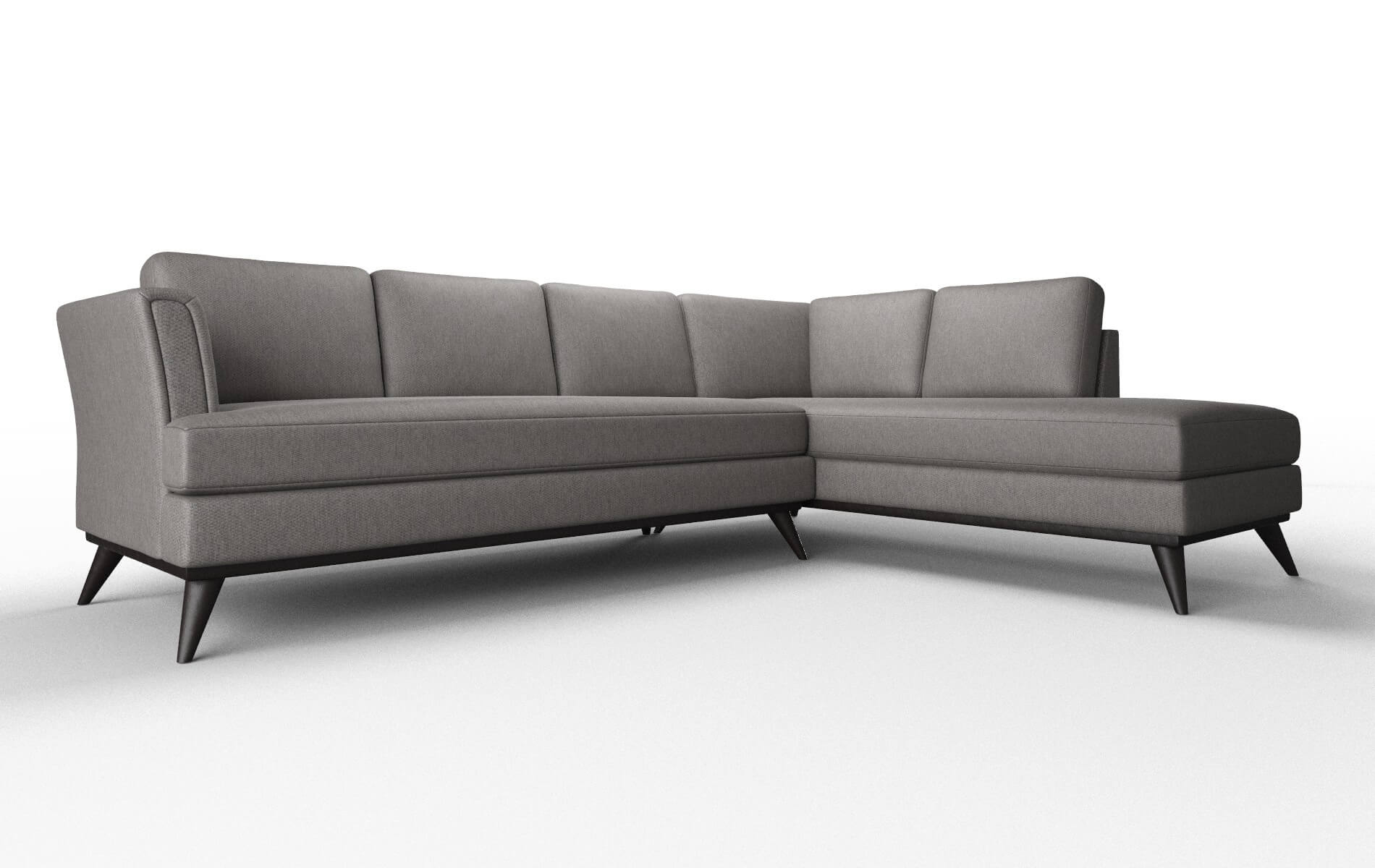 Antalya Cosmo Charcoal Panel espresso legs 2