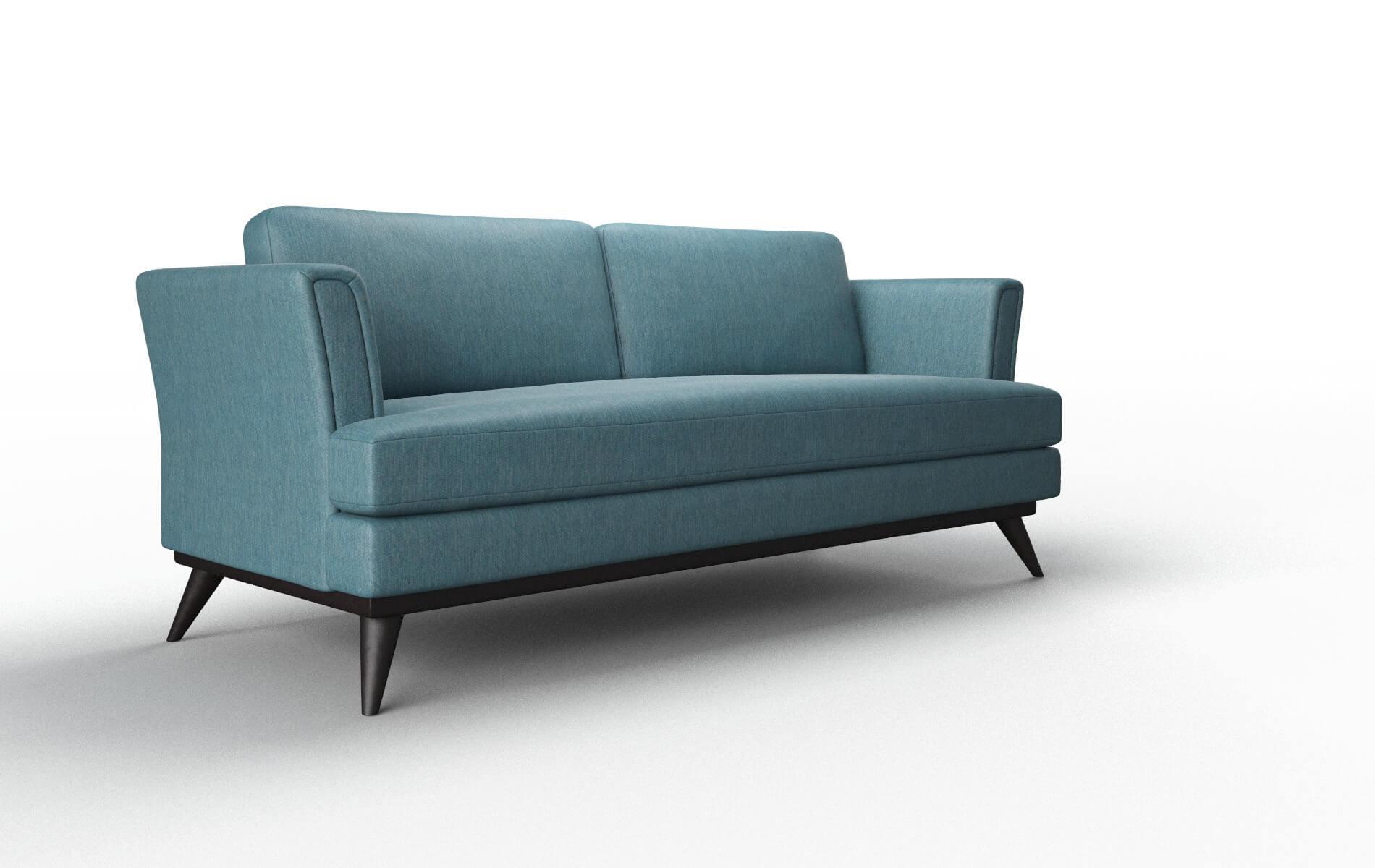 Antalya Cosmo Teal Sofa espresso legs 2