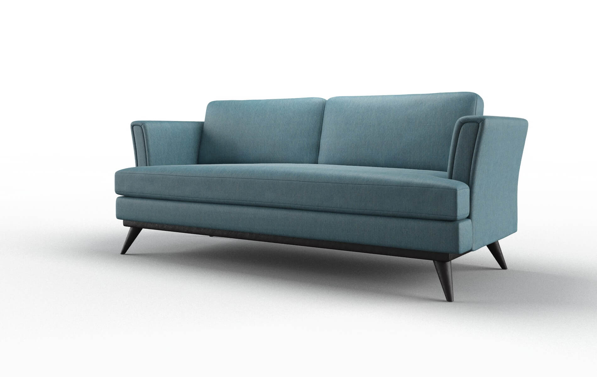 Antalya Cosmo Teal Sofa espresso legs 4