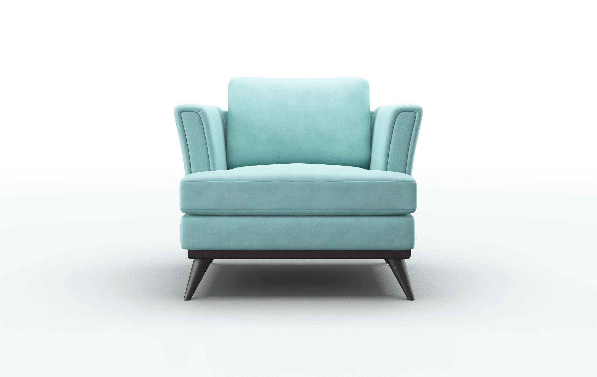 Antalya Curious Turquoise chair espresso legs