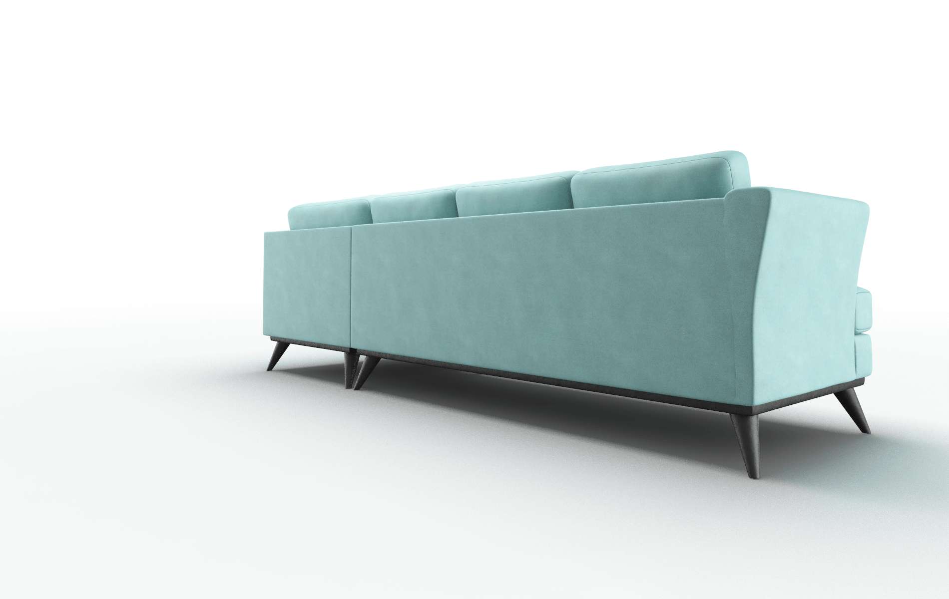 Antalya Curious Turquoise Panel espresso legs 5