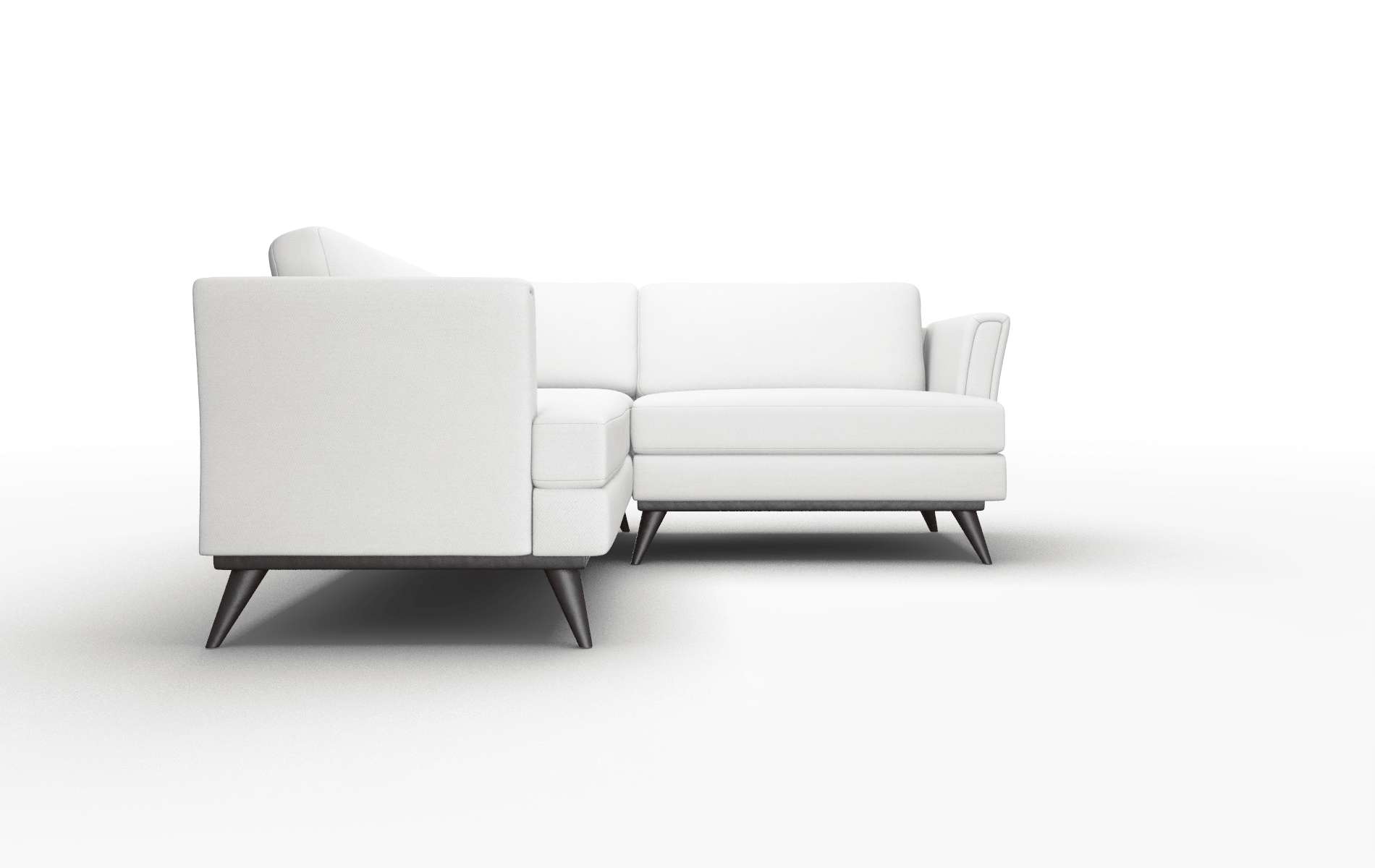 Antalya Dawson Platinum Sectional espresso legs 2
