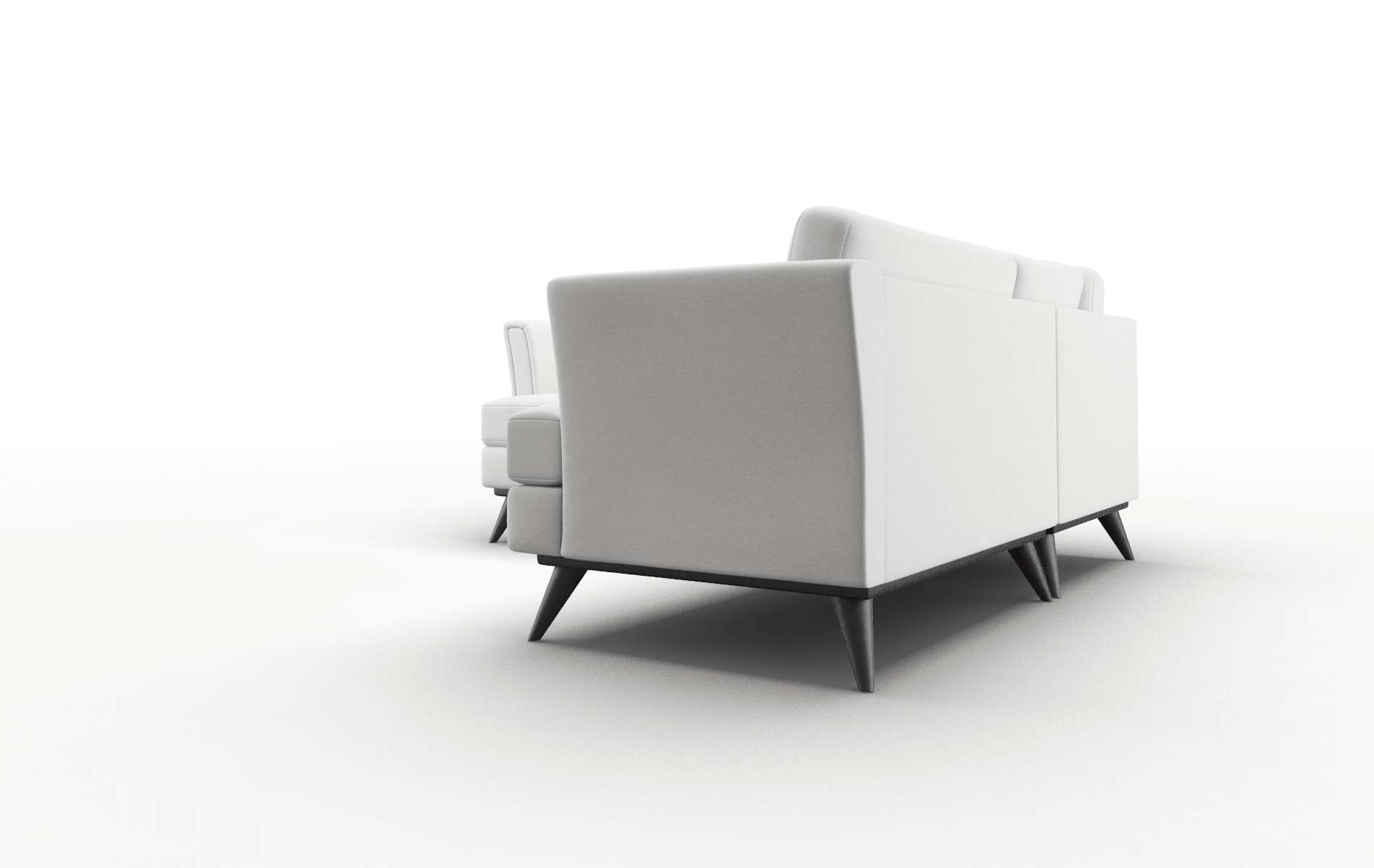 Antalya Dawson Platinum Sectional espresso legs 4