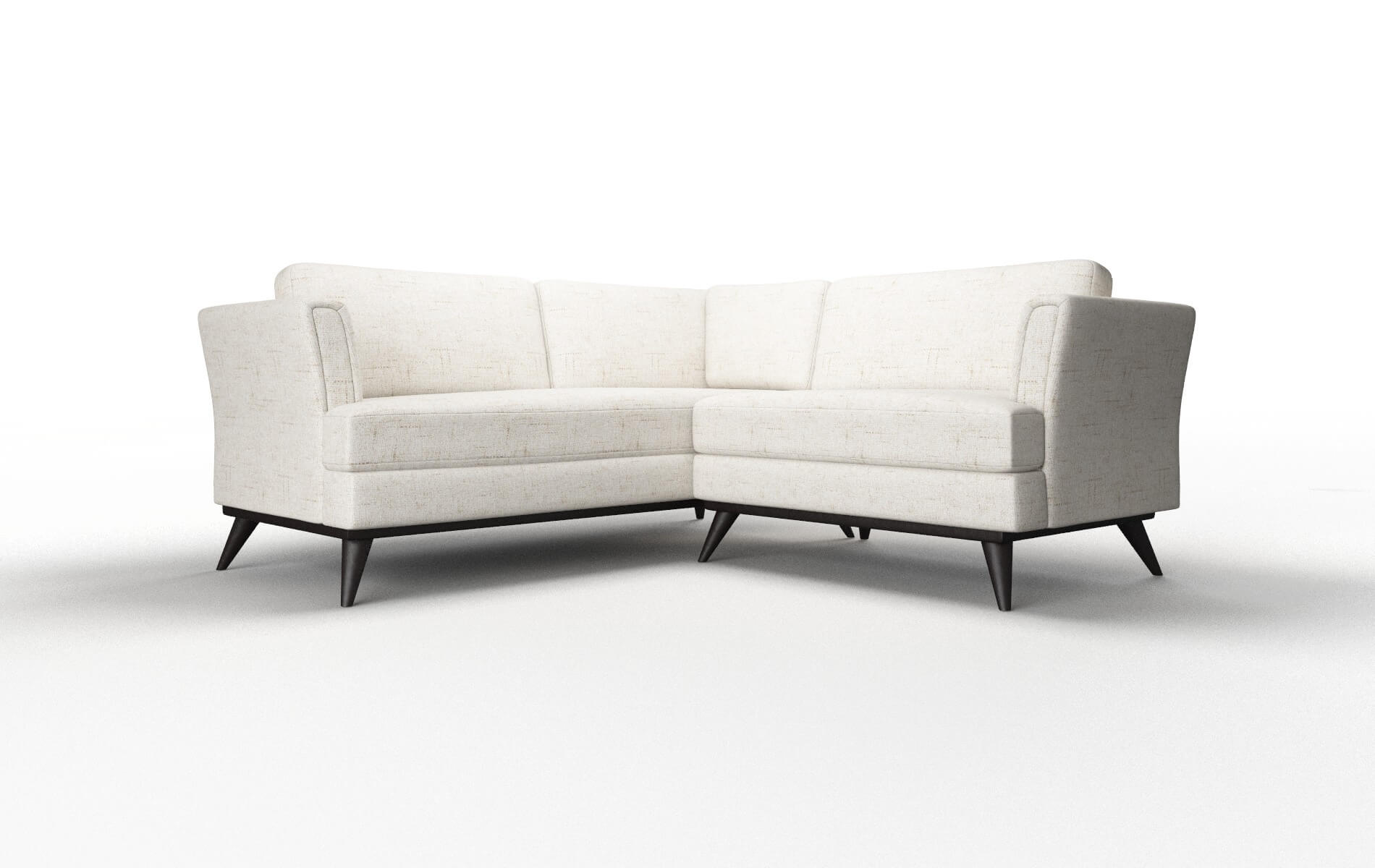 Antalya Derby Taupe Sectional espresso legs