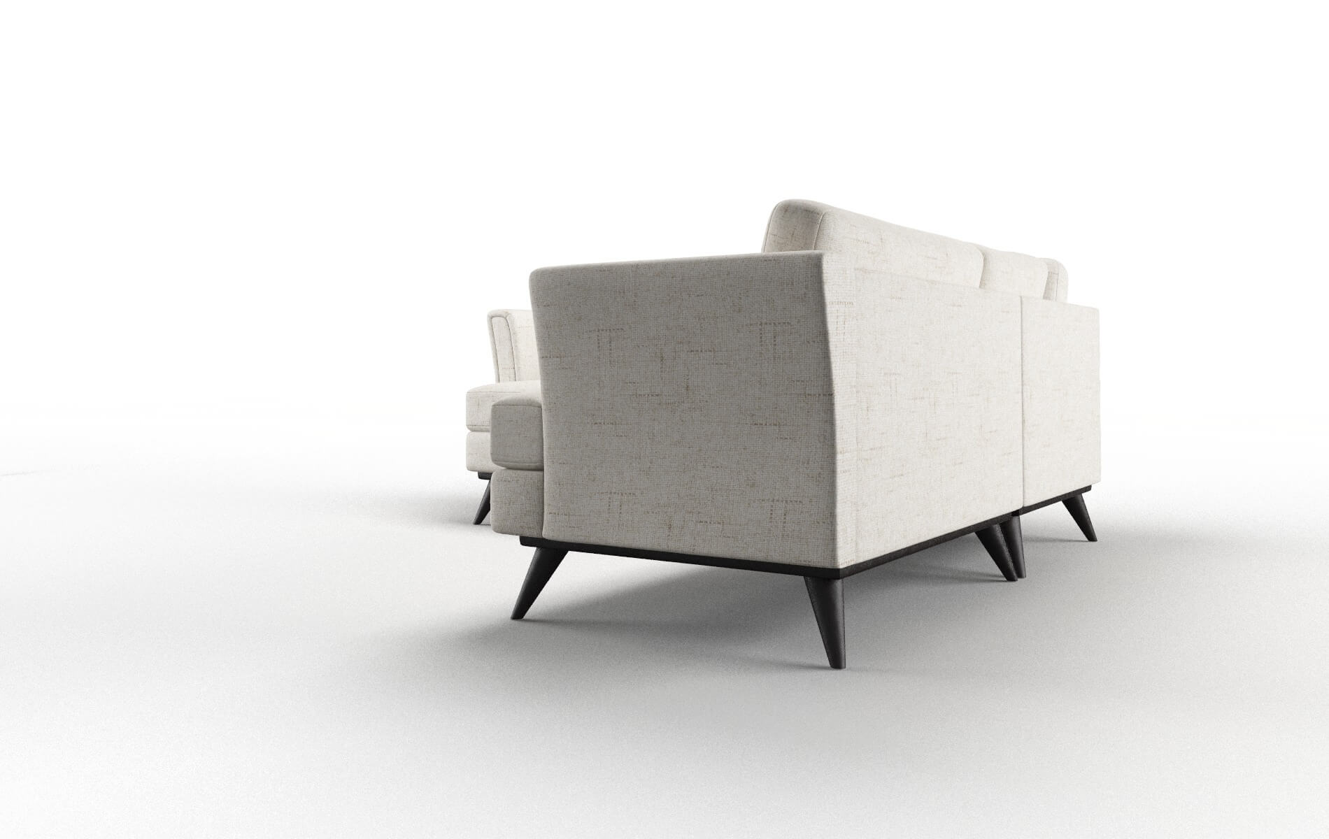 Antalya Derby Taupe Sectional espresso legs 5