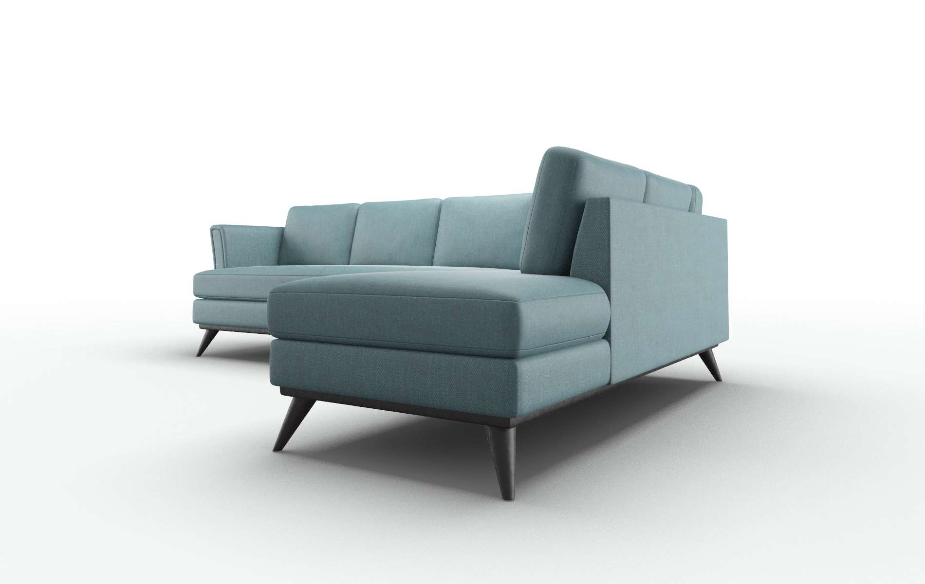 Antalya Elliot Teal Panel espresso legs 4