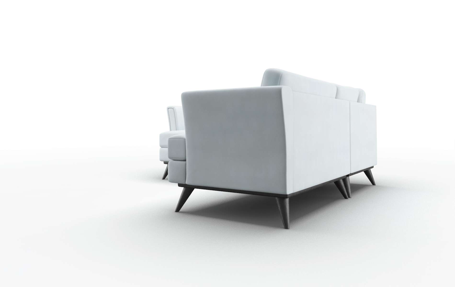Antalya Hathaway Aqua Sectional espresso legs 4