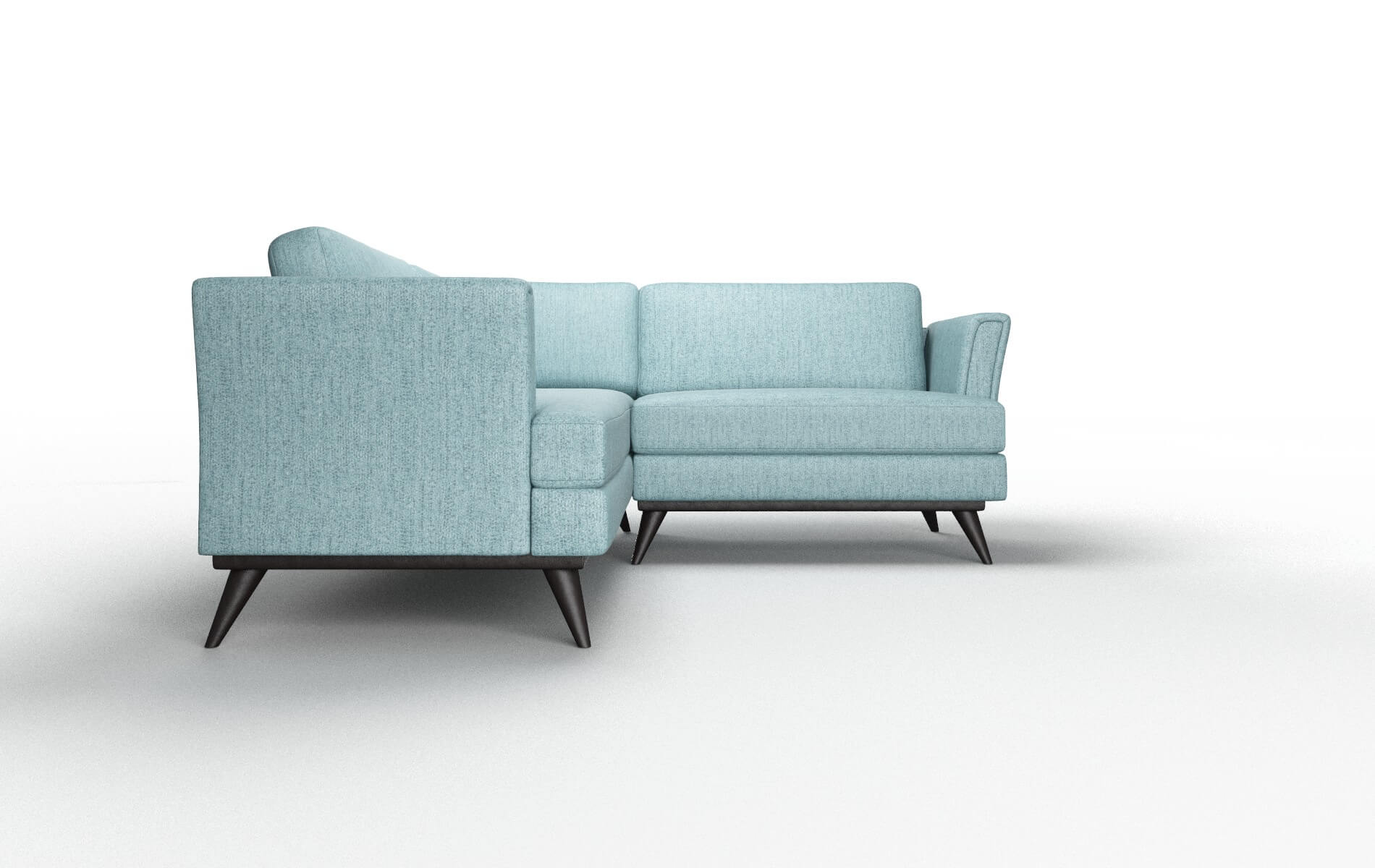 Antalya Insight Peacock Sectional espresso legs 2