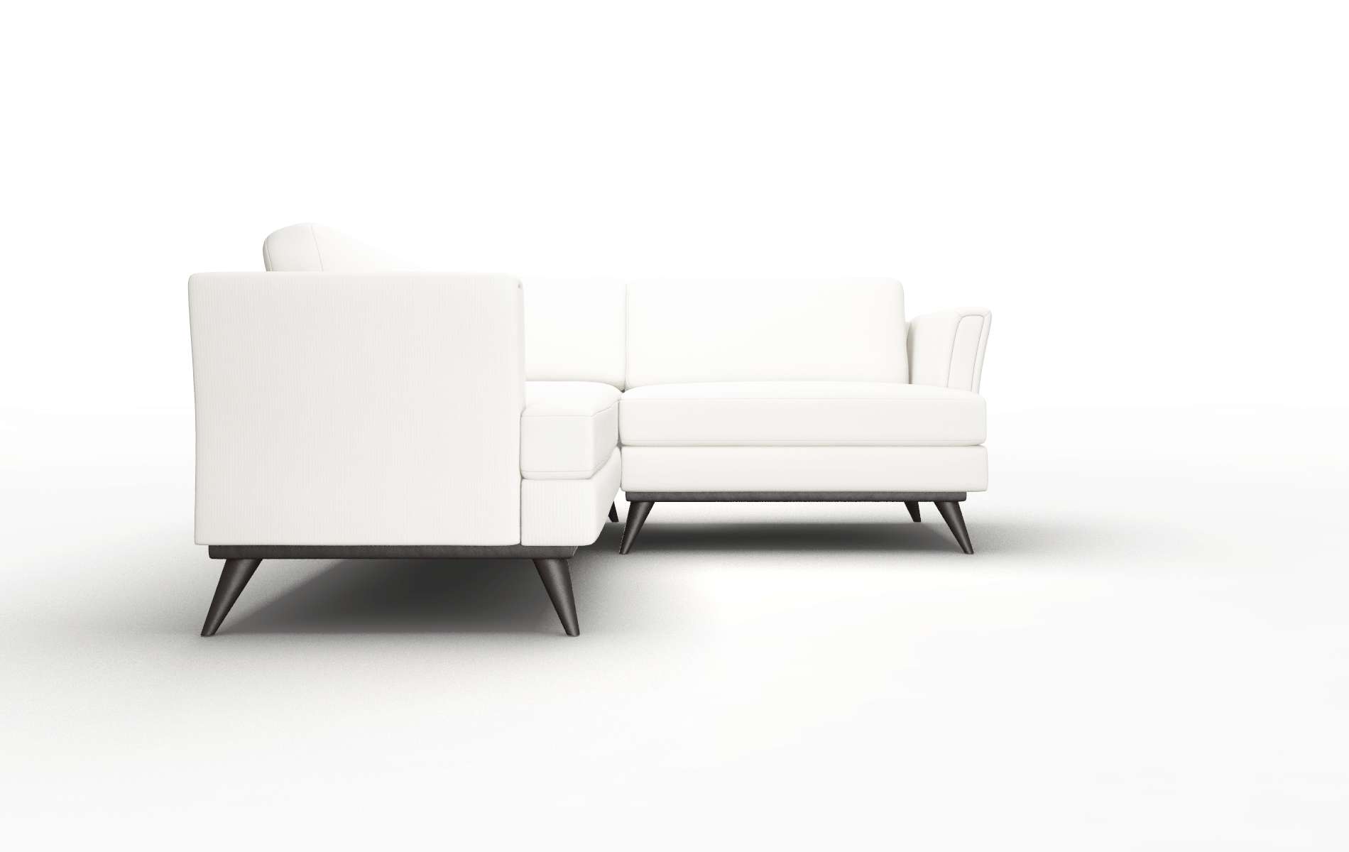 Antalya Keylargo Oatmeal Sectional espresso legs 2