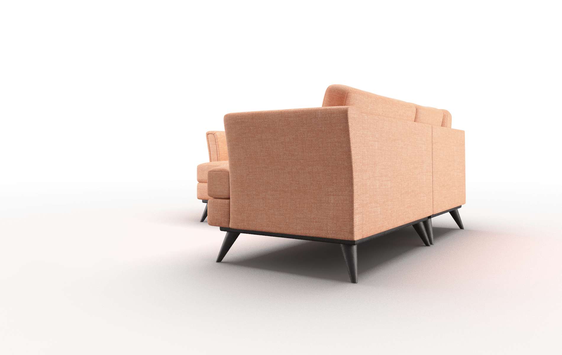 Antalya Keylargo Terracotta Sectional espresso legs 4